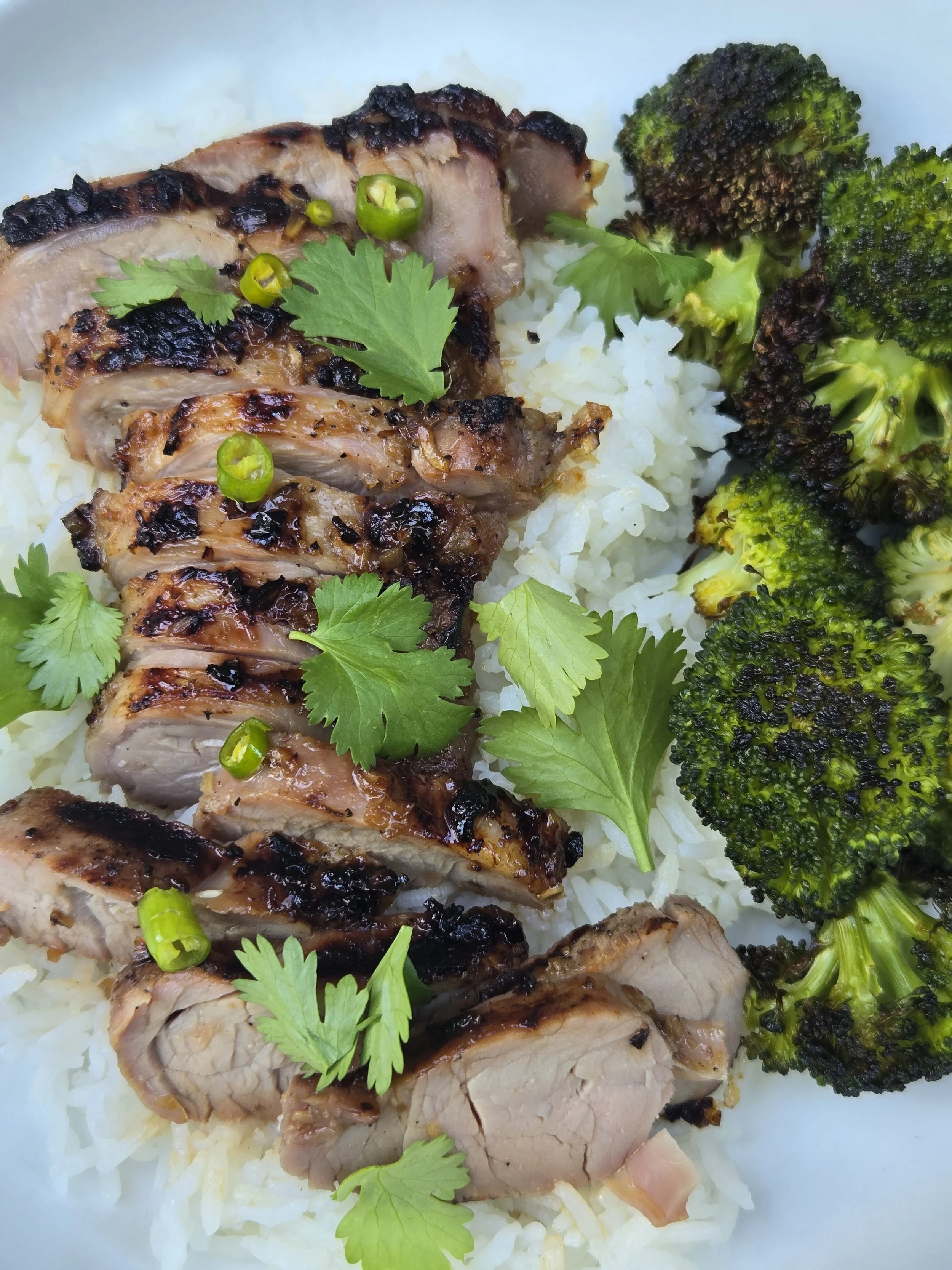 Grilled Honey Lemongrass Pork Tenderloin