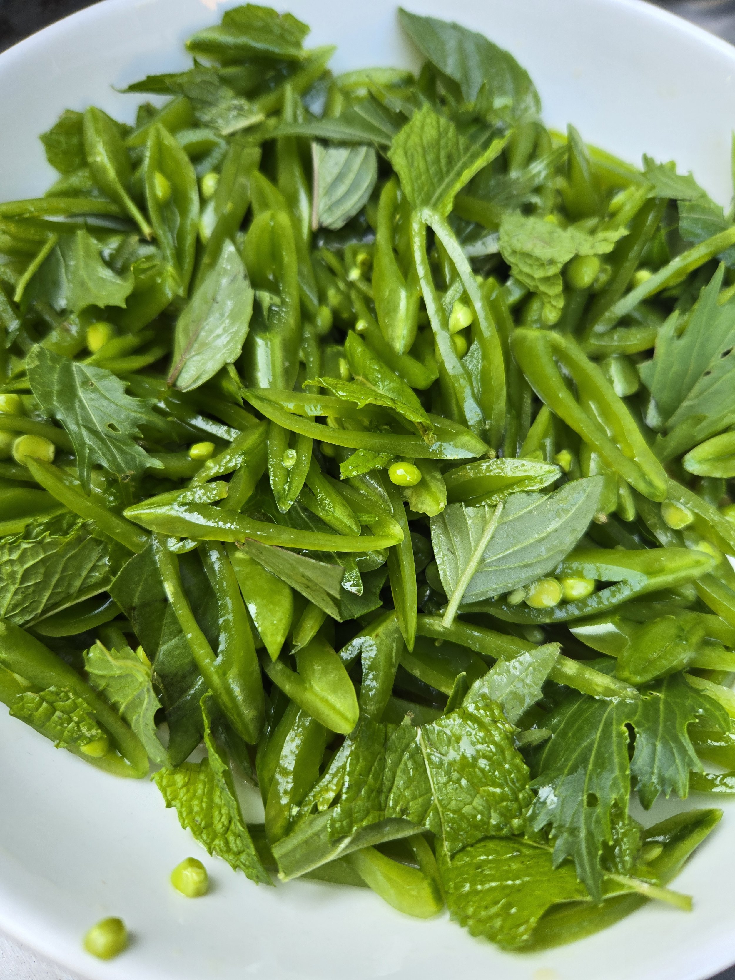 Snap Pea Salad with Fish Sauce Vinaigrette