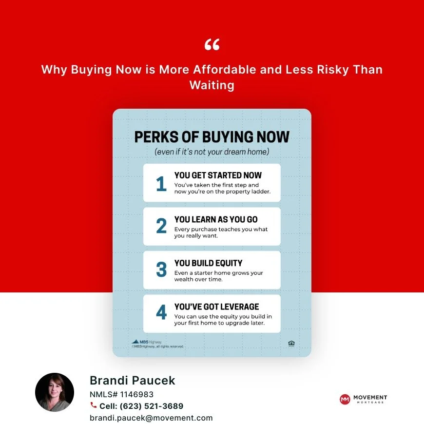 Getting on the property ladder sooner is often more important than waiting for your &ldquo;dream home.&rdquo; Even a starter home can help you build equity, benefit from appreciation, and give you the experience you need to move up later. Think of it