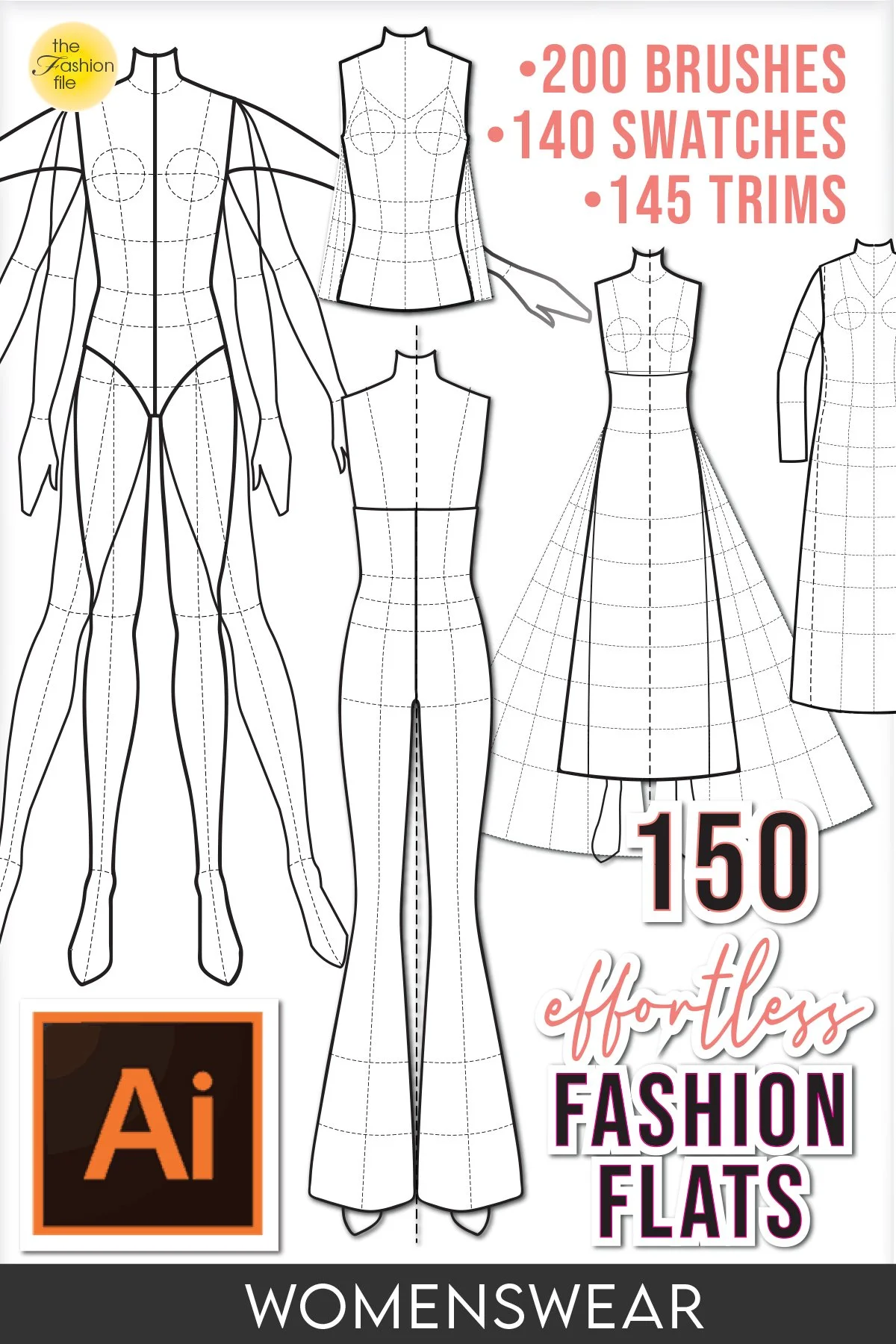 Fashion Flats Templates — The Fashion File