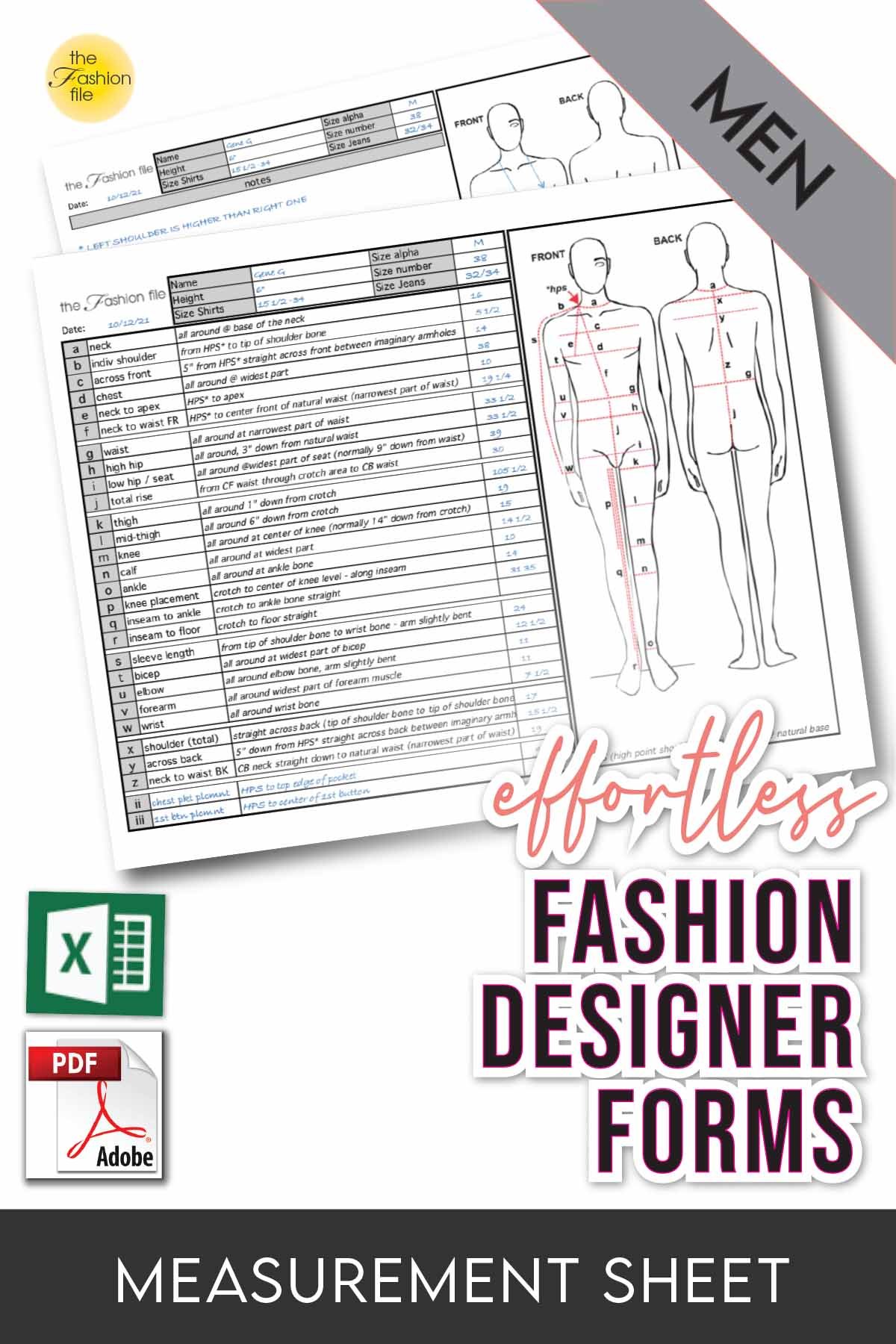 Measurement Sheet Template