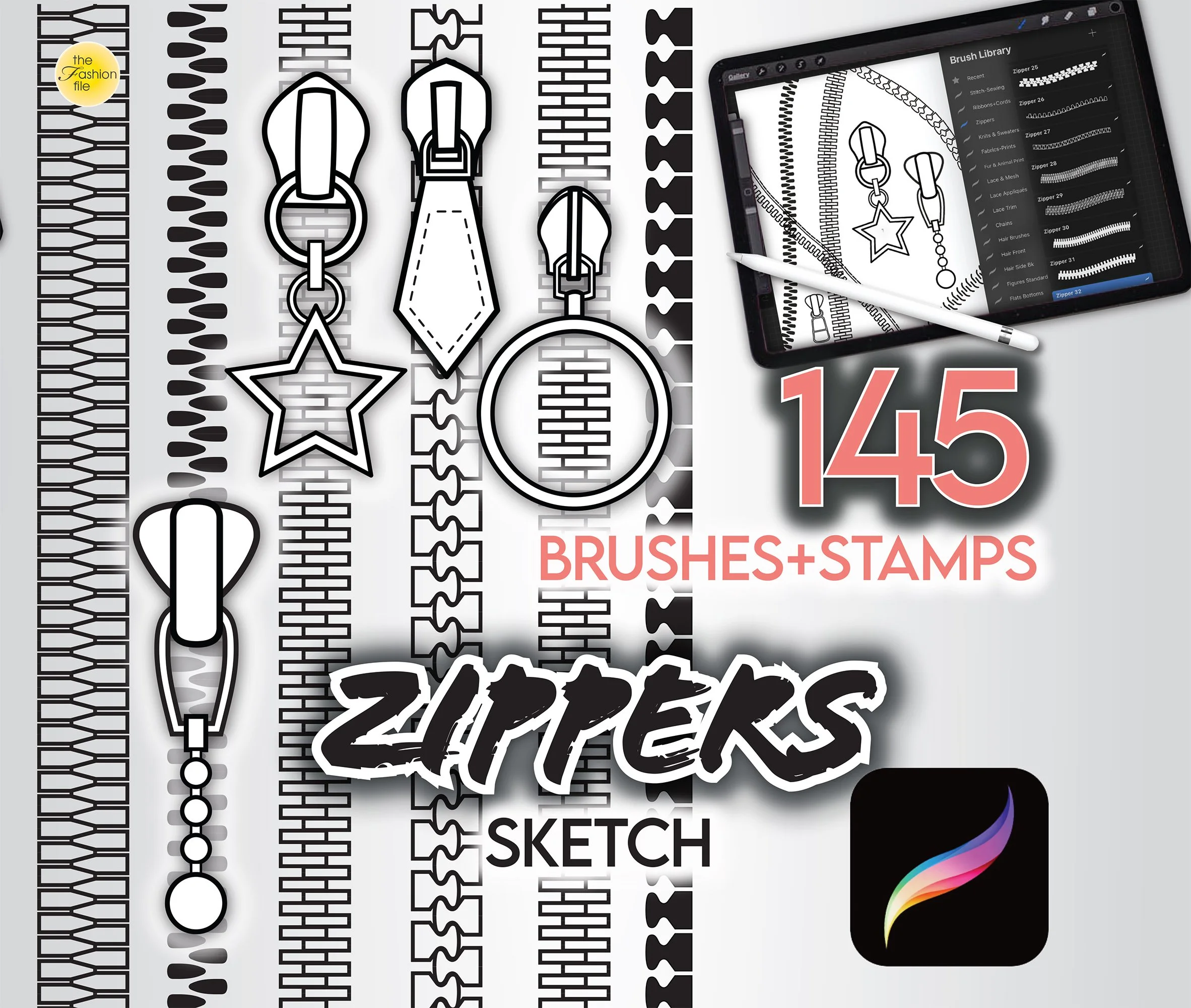 Procreate Zippers