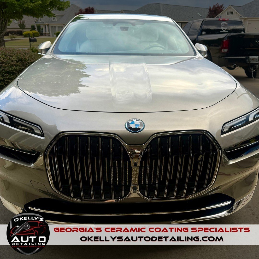 ✨2024 BMW i7 in Dallas, GA - We performed a paint correction and applied a ceramic coating to the paint and all of the glass and windshield. Now it's road-ready! www.okellysautodetailing.com⁠
⁠
⁠
⁠
⁠
⁠
⁠