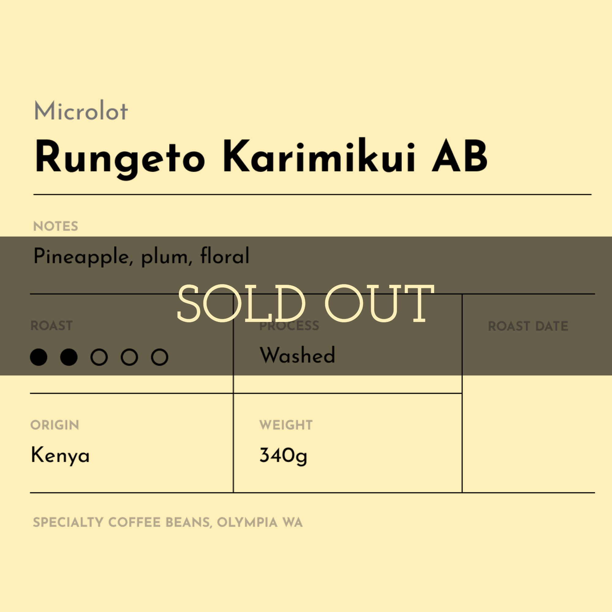 Kenya Rungeto Karimikui AB Microlot