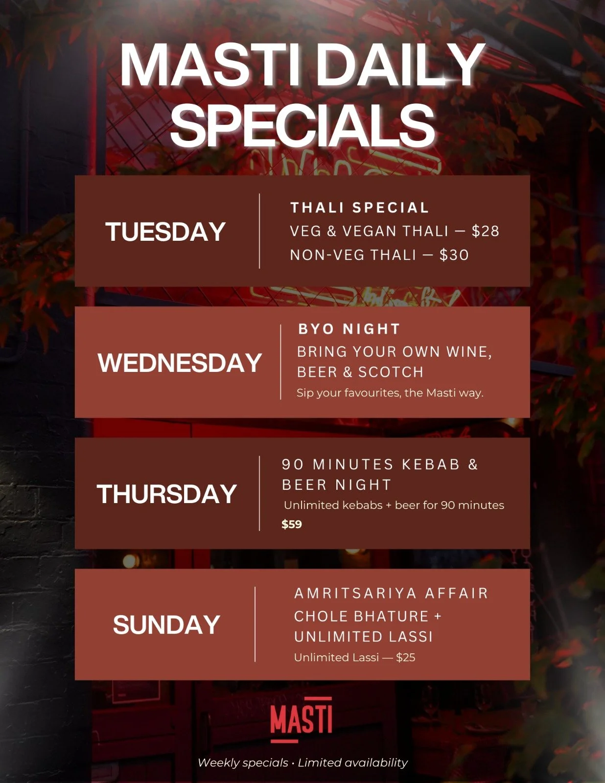 A WEEK OF INDULGENCE