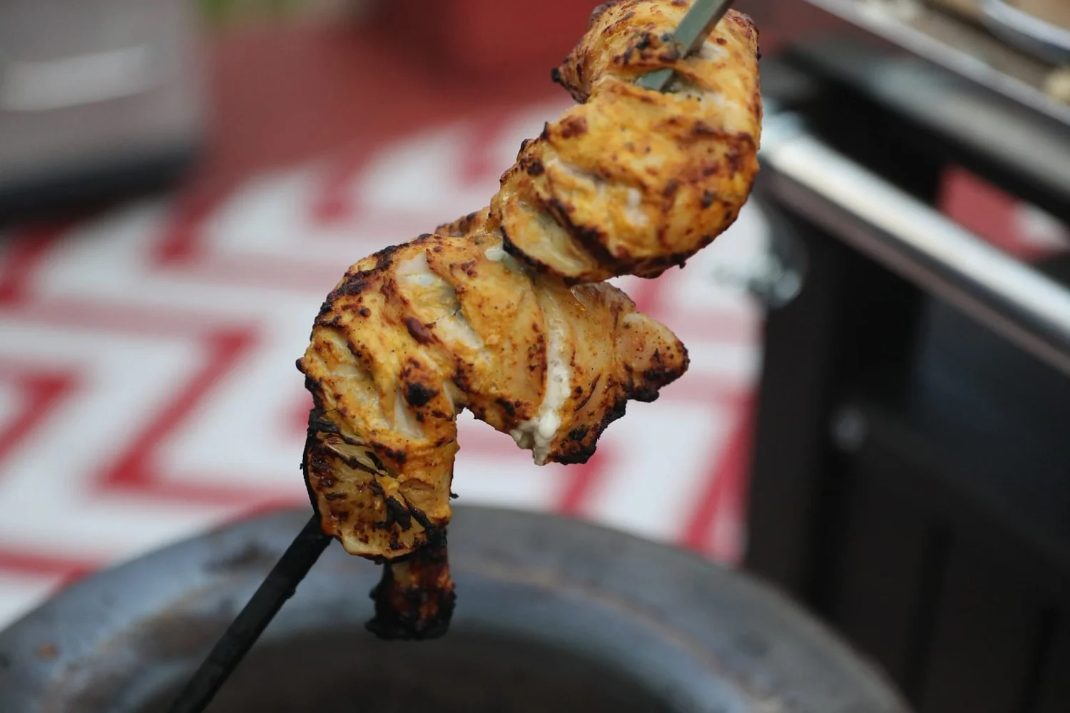 Unlimited chicken tikka kebabs from the live clay tandoor at Masti Fitzroy