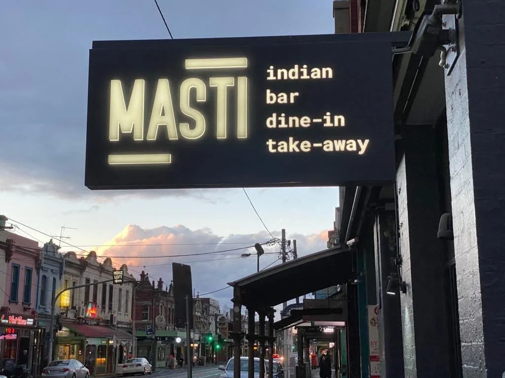 Masti Indian restaurant on Brunswick Street, Fitzroy Melbourne