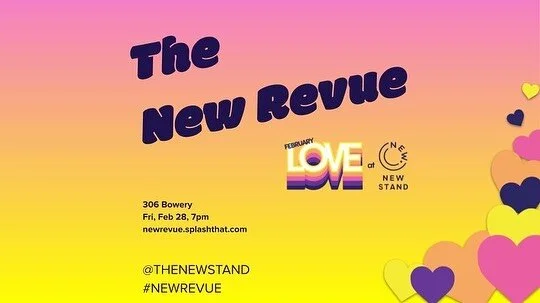 Check out #newrevue this Fri, Feb 28. We&rsquo;re proud to have developed this unique variety show with a @thenewstand twist. Great performances, fun games, free drinks. &gt;&gt; newrevue.splashthat.com
.
.
Performances by:
@janetnoh 
@hansdickie 
@n