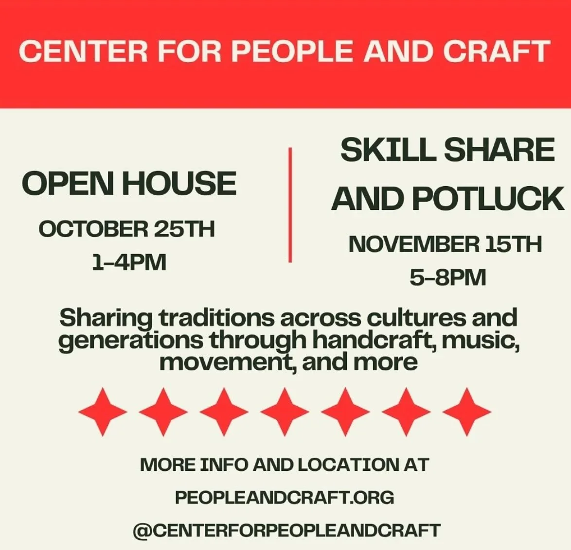 Skill Share & Potluck