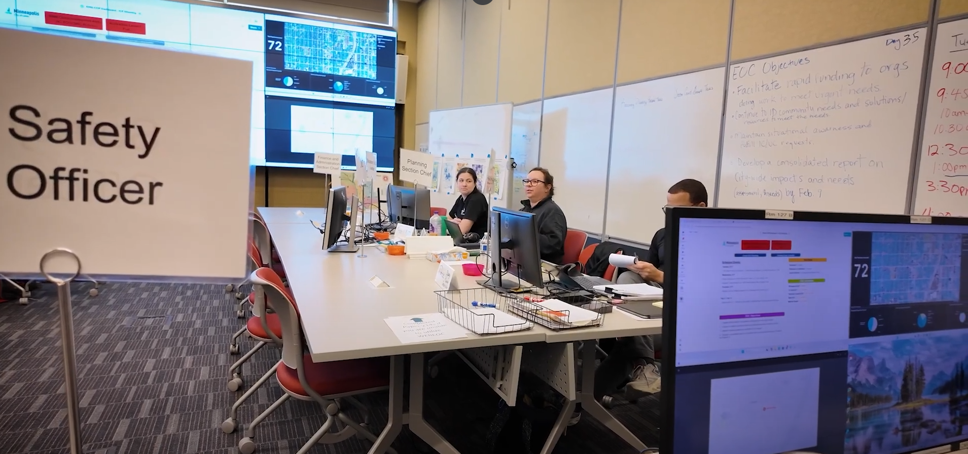 Inside Emergency Operations Center