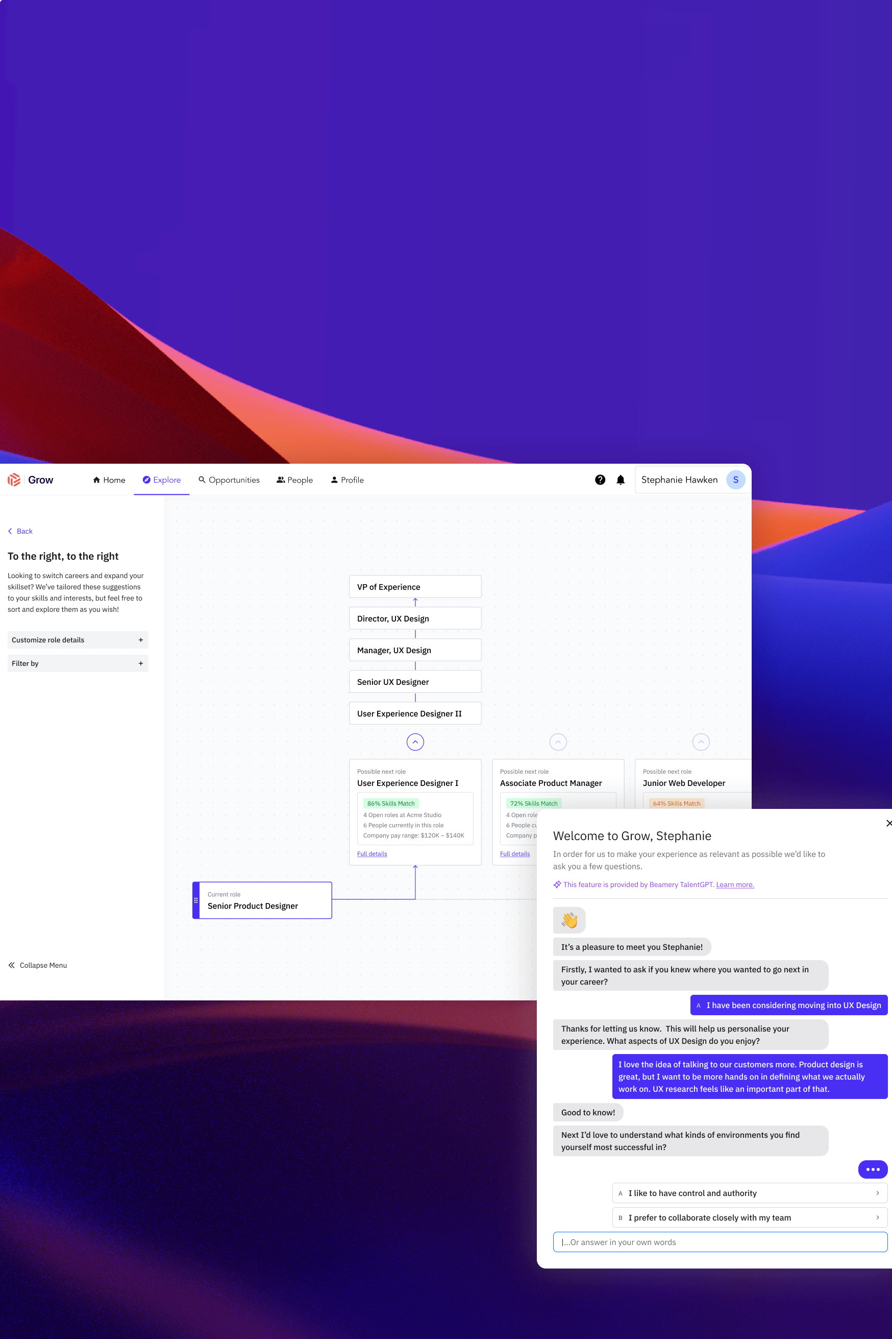 Increasing employee retention with secure and transparent internal mobility tools