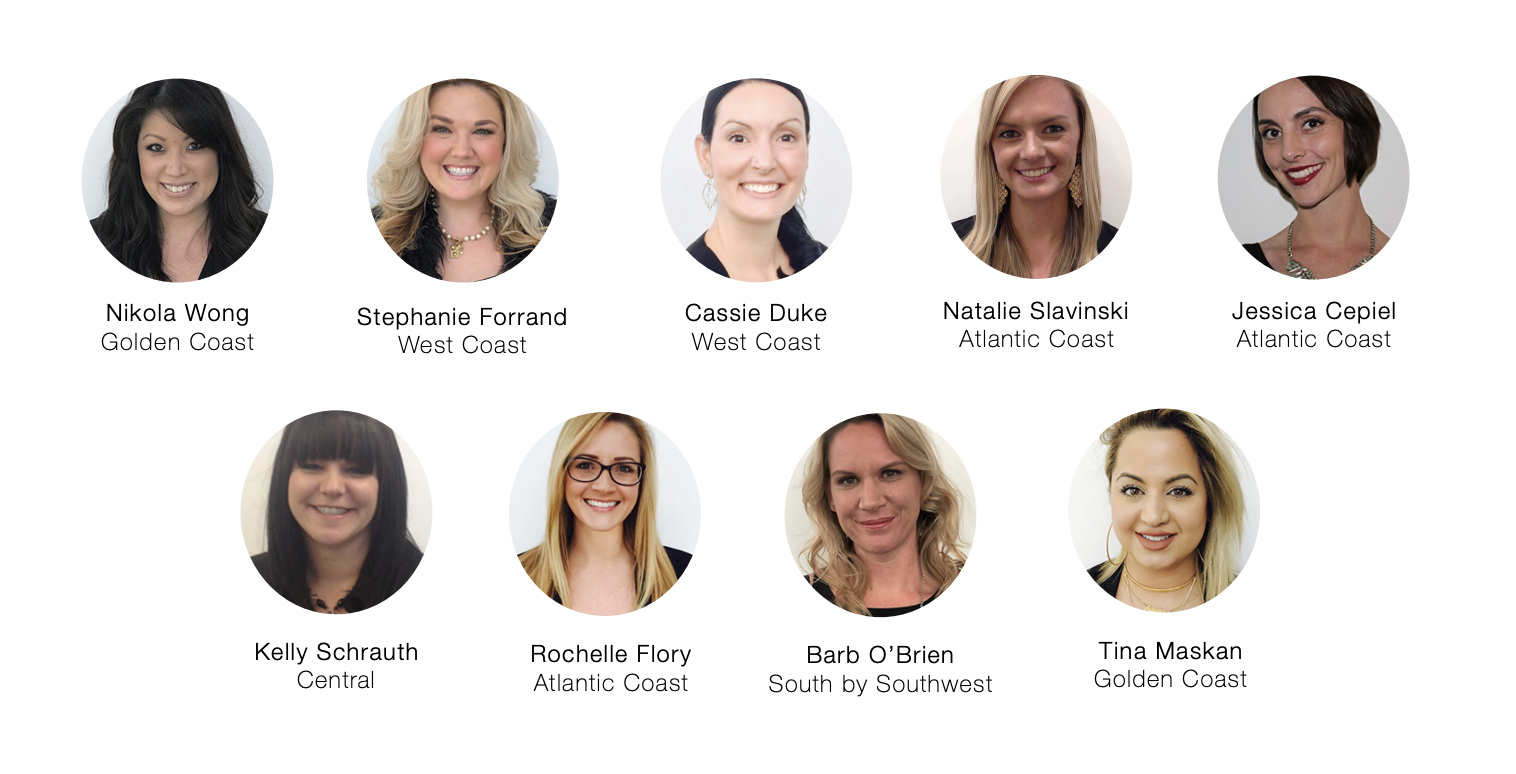 Image of the 9 business consultants that were interviewed