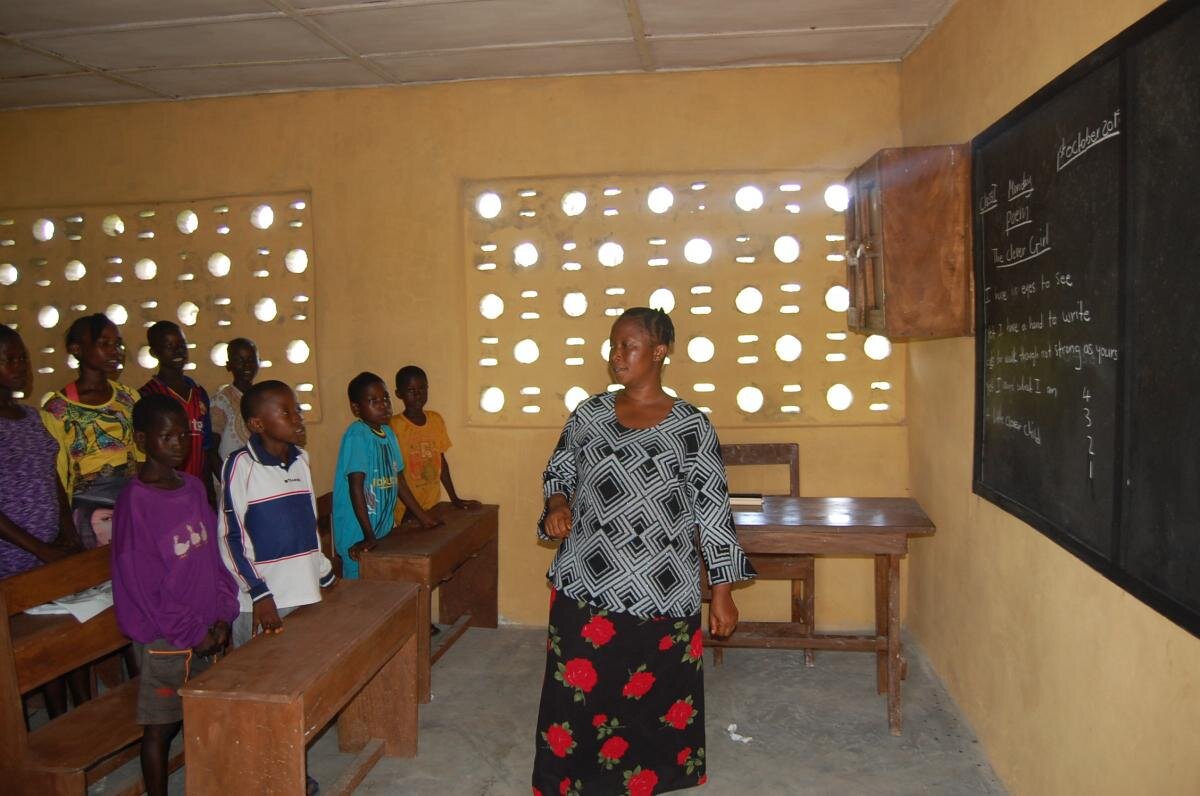 Classroom at Three Communities Primary School