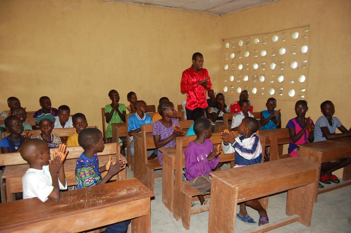 Classroom at Three Communities Primary School