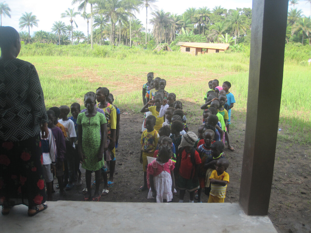 Students at Three Communities Primary School