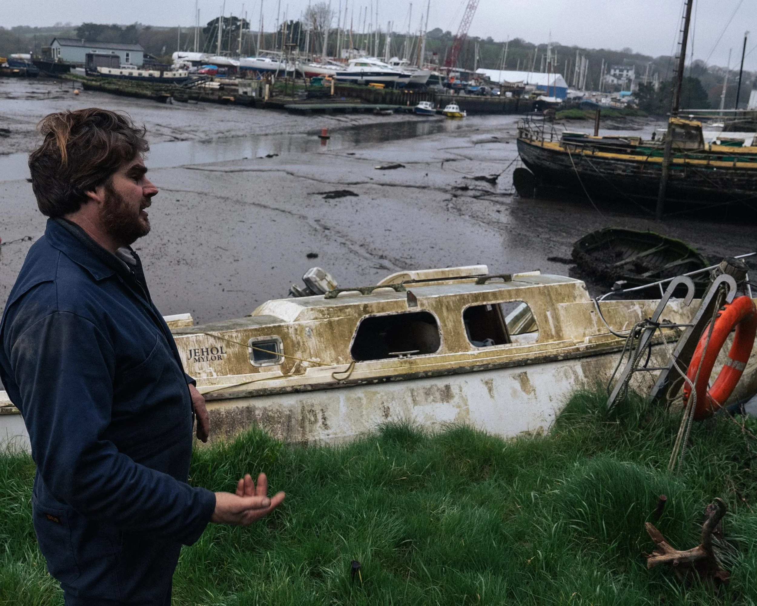 Stern warning: one man’s mission to clear the rotting boats poisoning Cornwall’s creeks