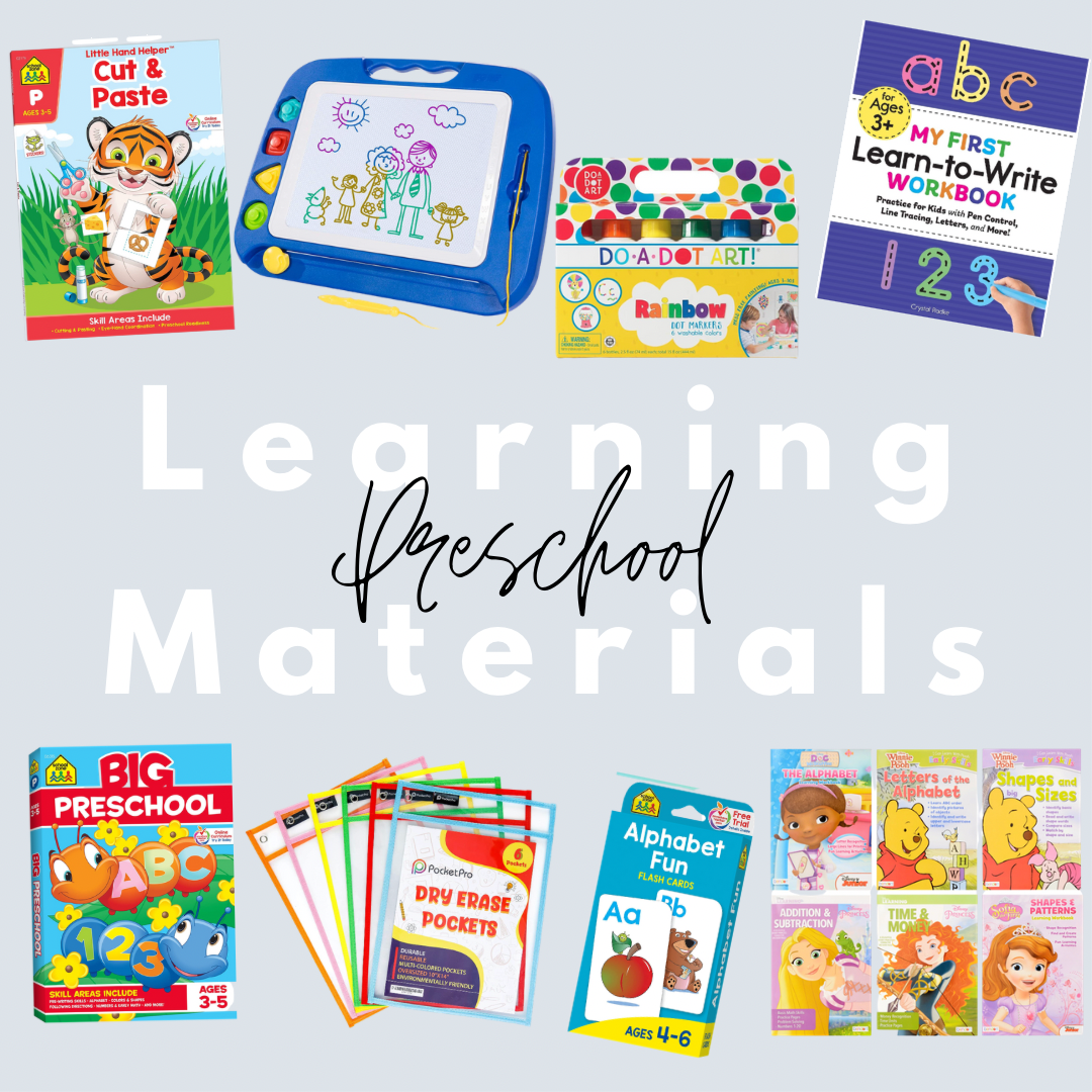 Learning Materials for Preschool at Home — Mama's Bargain Finds
