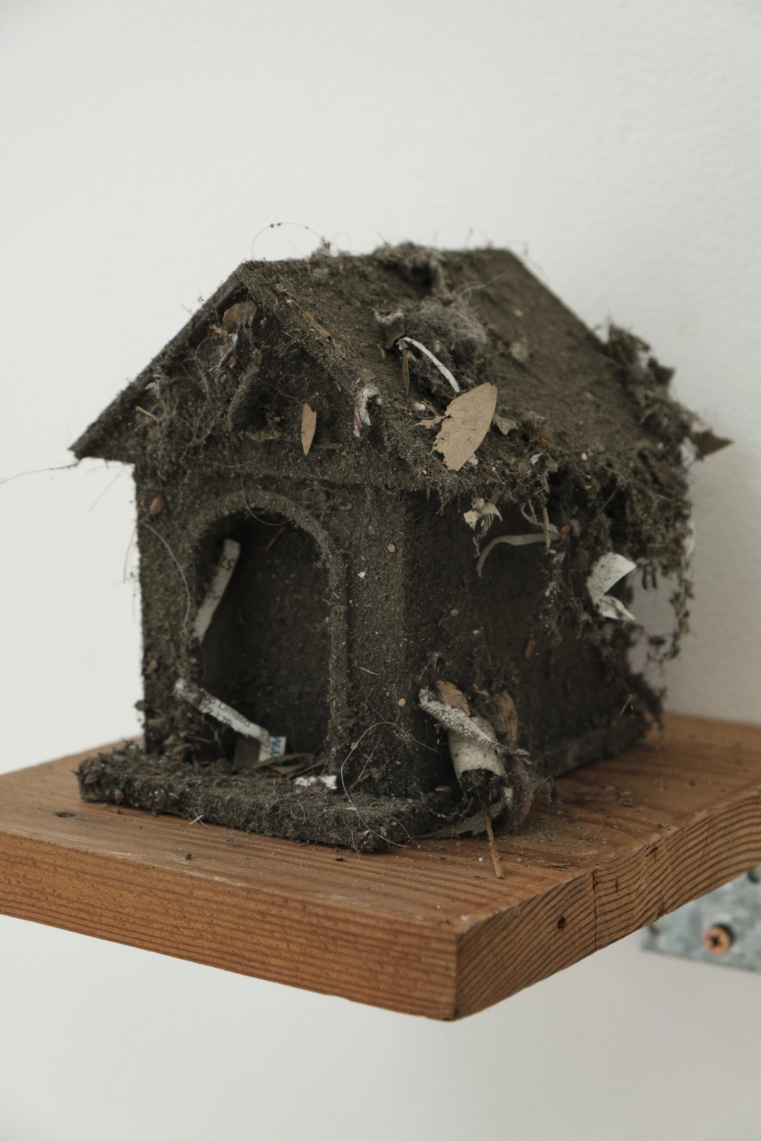 Sivaan Walker, 2025, three thesis on home, 3D printed sculpture, dust