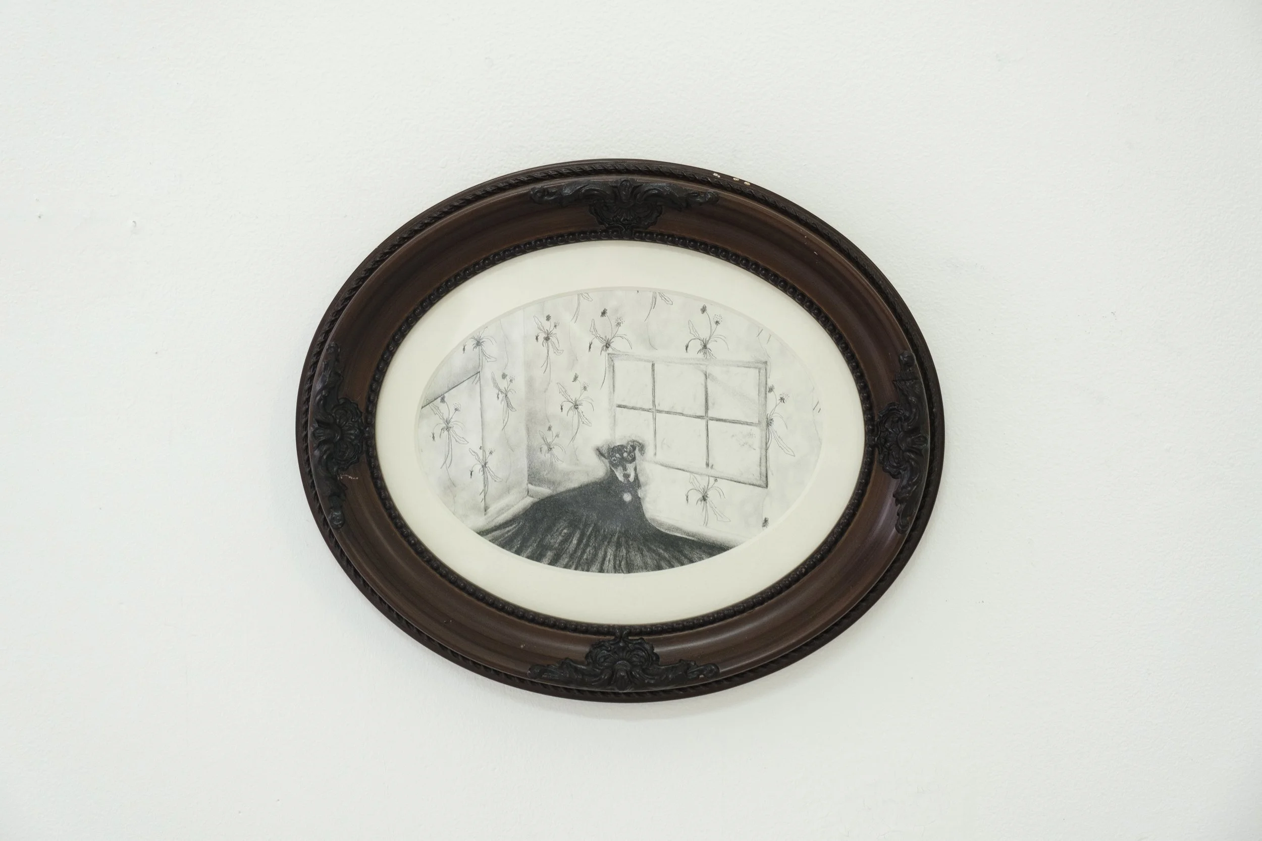 Sivaan Walker, exercise on disappearance, 2025, graphite on paper