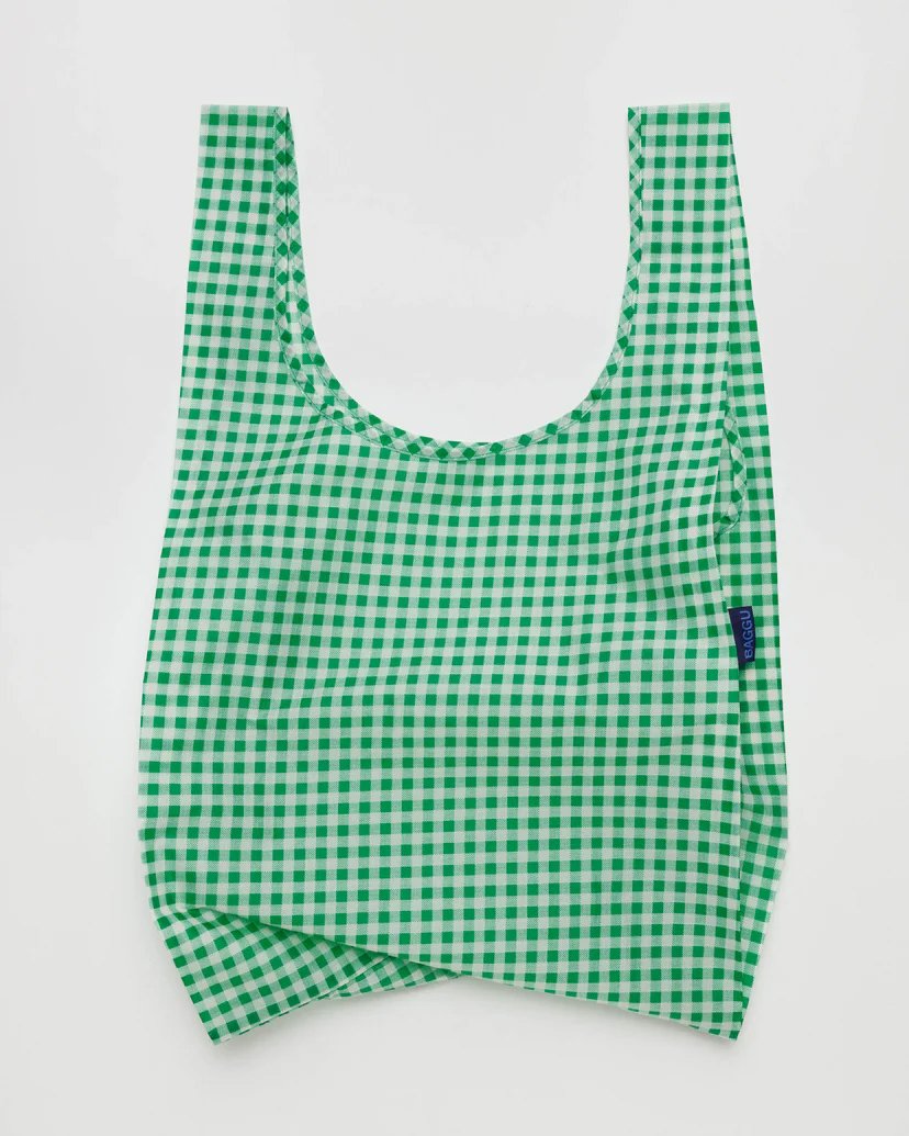 Baggu Bag - Green Gingham