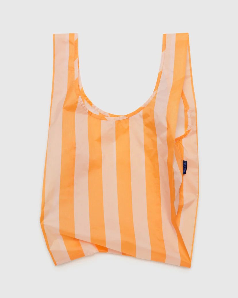 Baggu Bag - Tangerine Wide Stripe