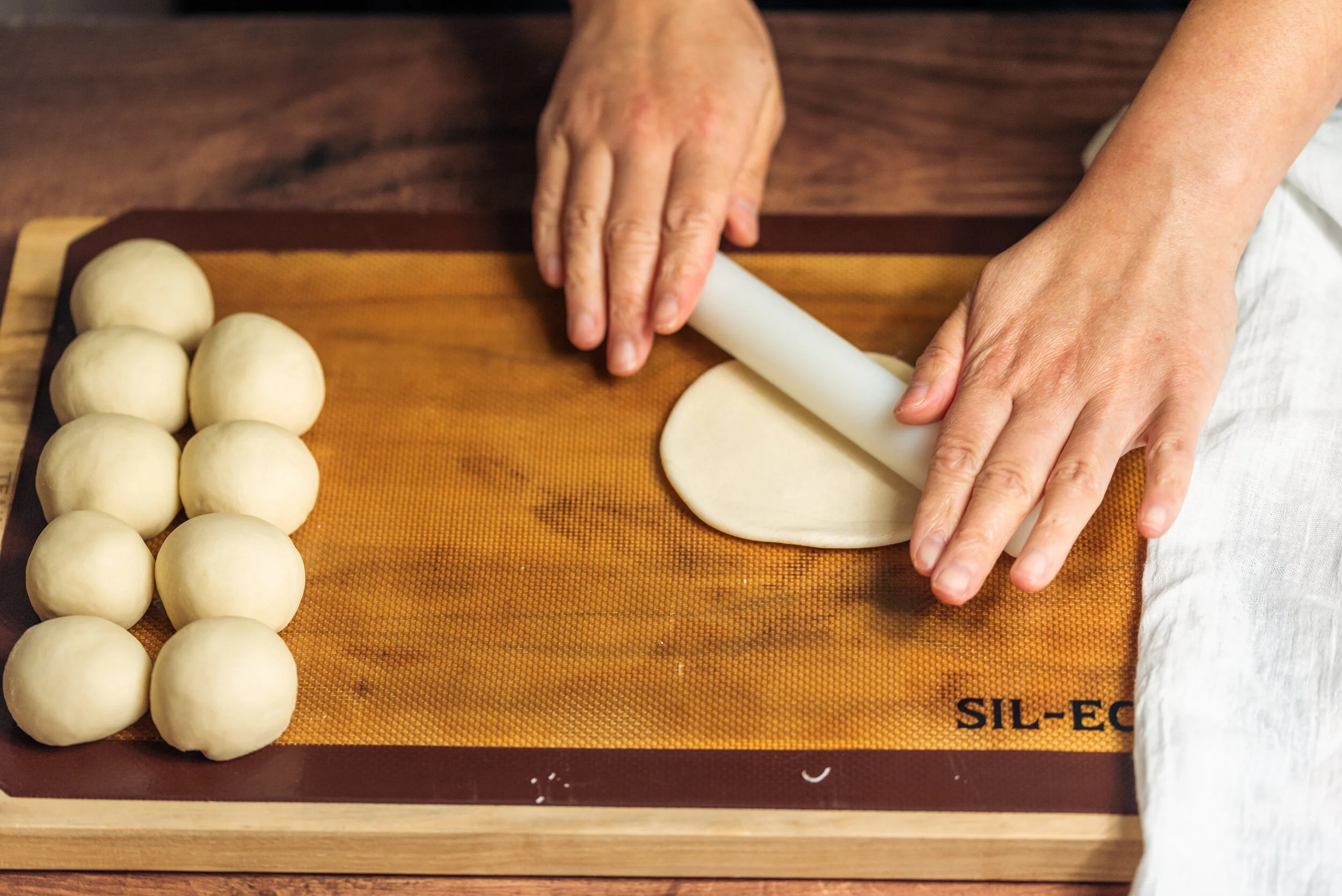 Repeat until done &amp; place on cut parchment.