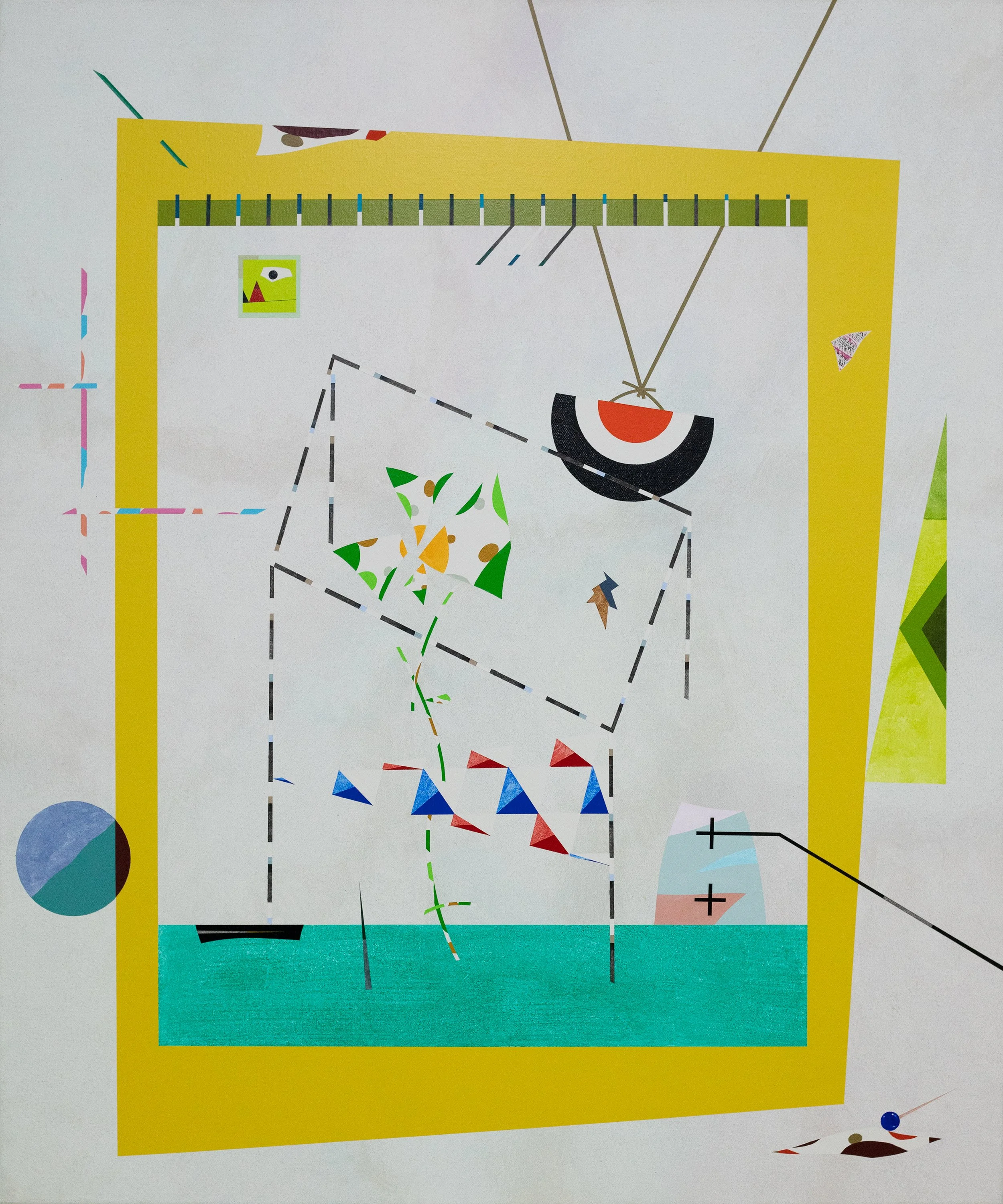 Flower I, 120x100 cm, Acrylic on canvas, 2025.