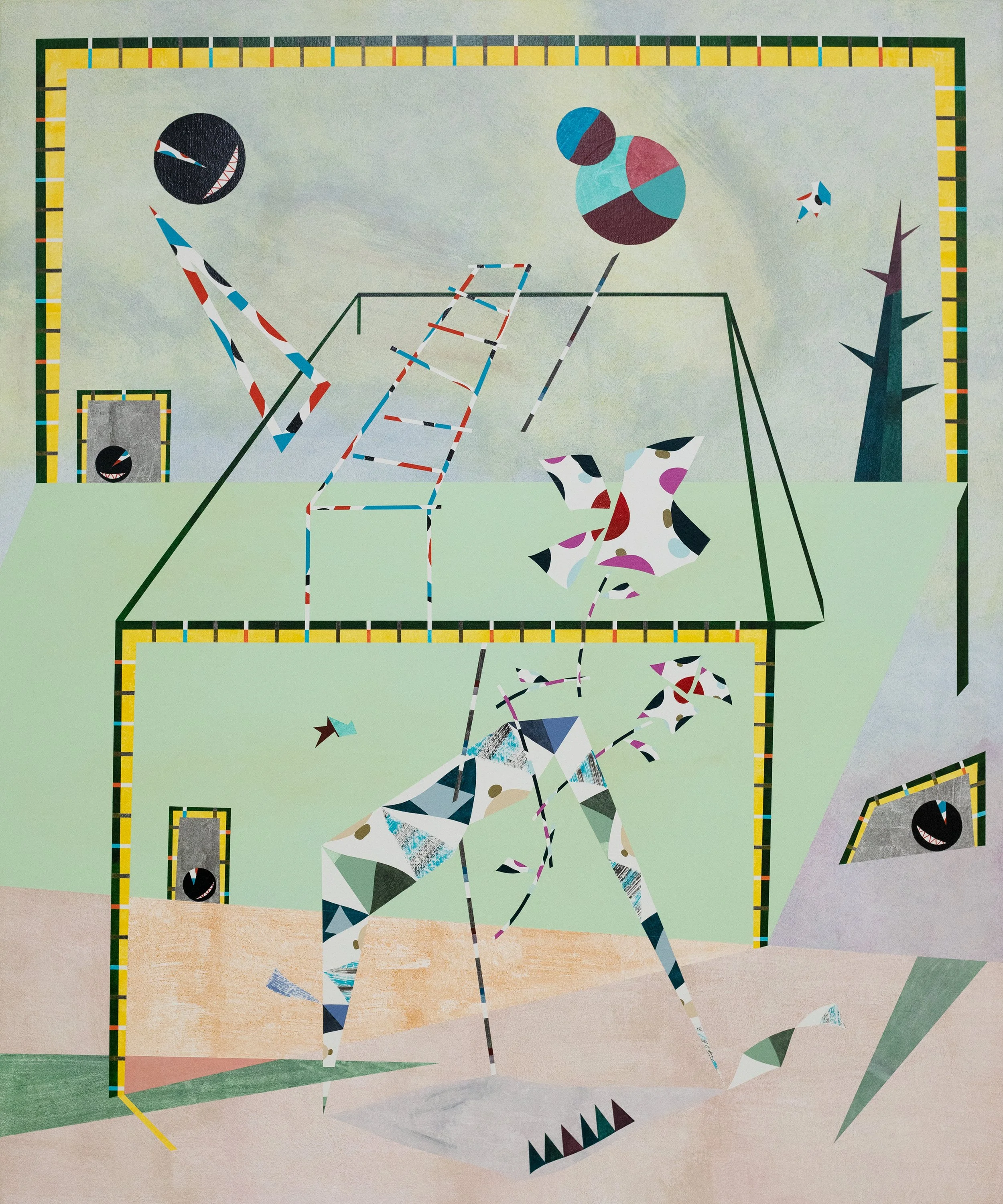 Flower III, 120x100 cm, Acrylic on canvas, 2025.
