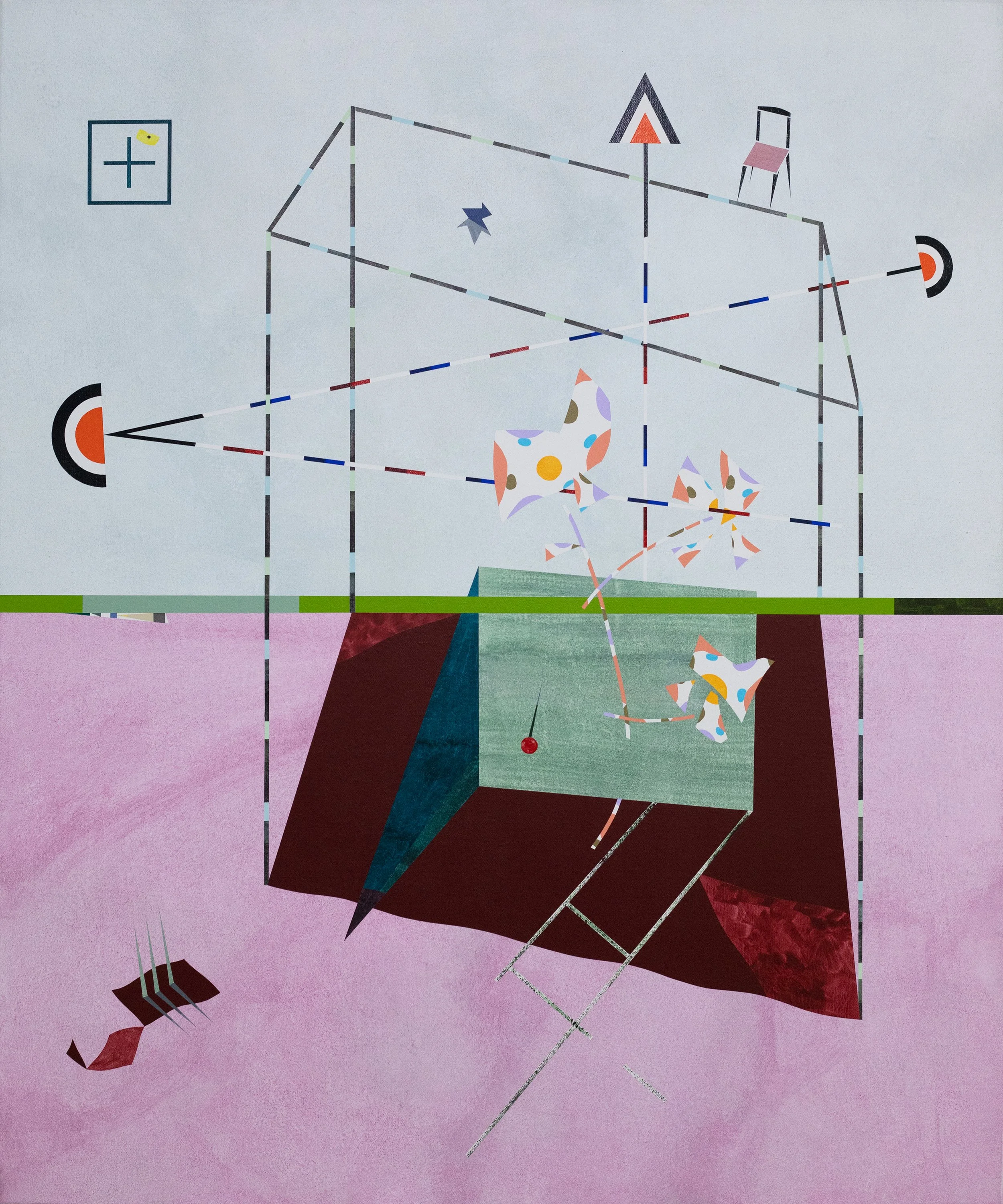 Flower IV, 120x100 cm, Acrylic on canvas, 2025.
