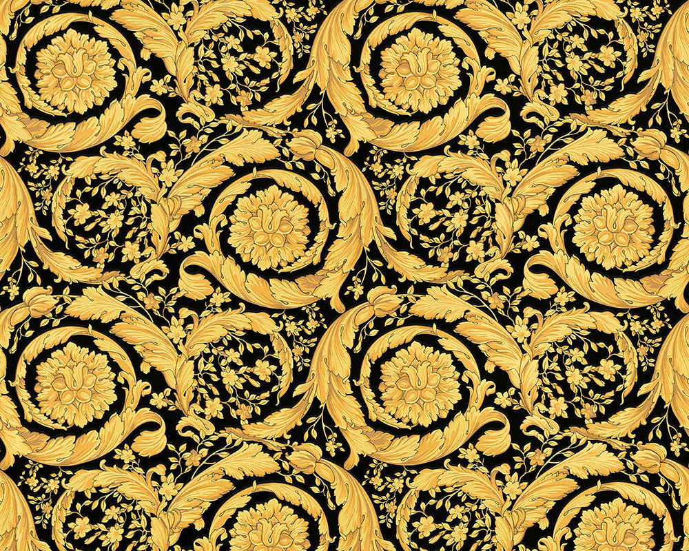 Versace Barocco Flowers Luxury Wallpaper 935834