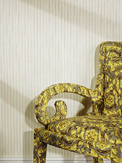 Versace Barocco Stripe Wallpaper (4 Colourways)