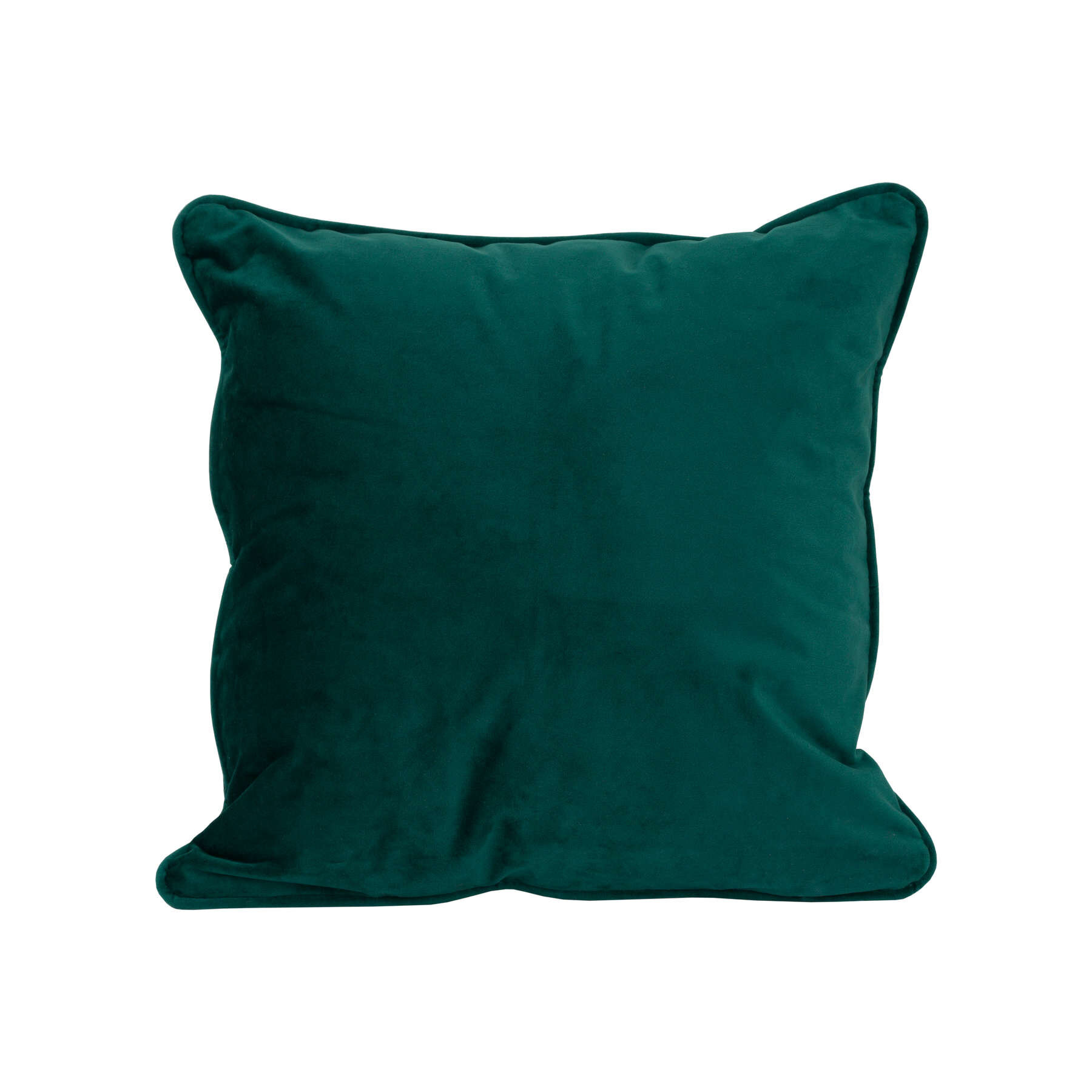Emerald Green Velvet Cushion 40x40cm Home Interiors Clocks, Mirrors
