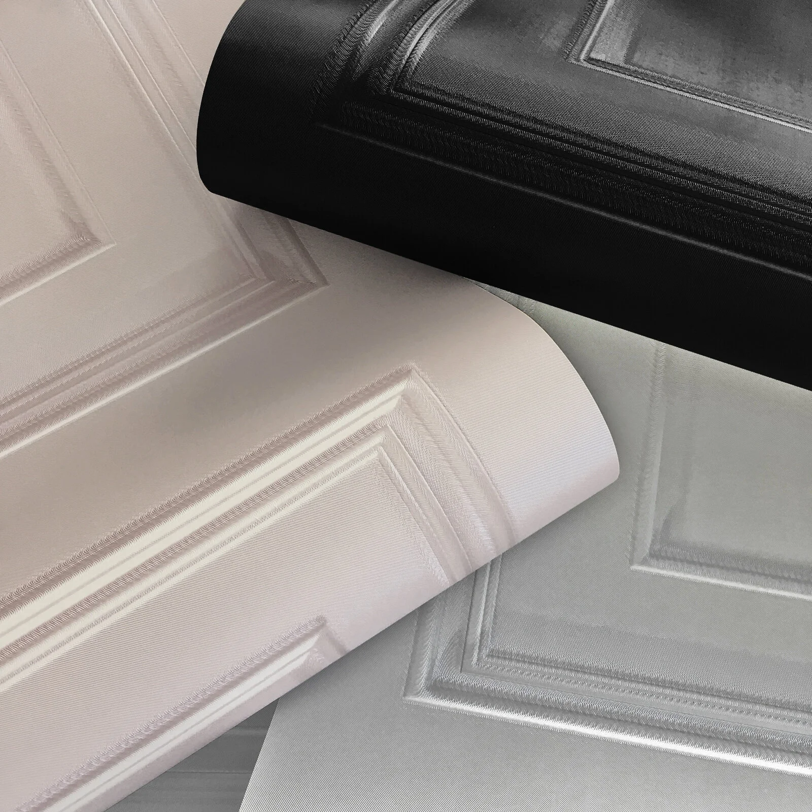 Amara Panel Wallpaper Gunmetal & Silver 7390 Transform Your Space