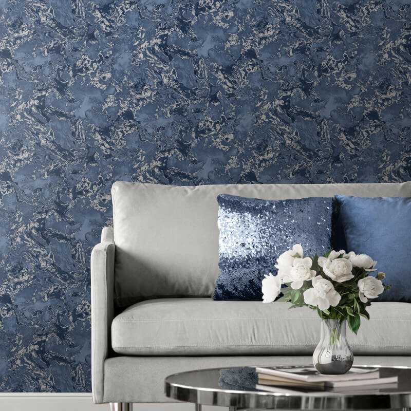 Muriva Marble Elixir Deep Blue Transform Your Space with Stunning