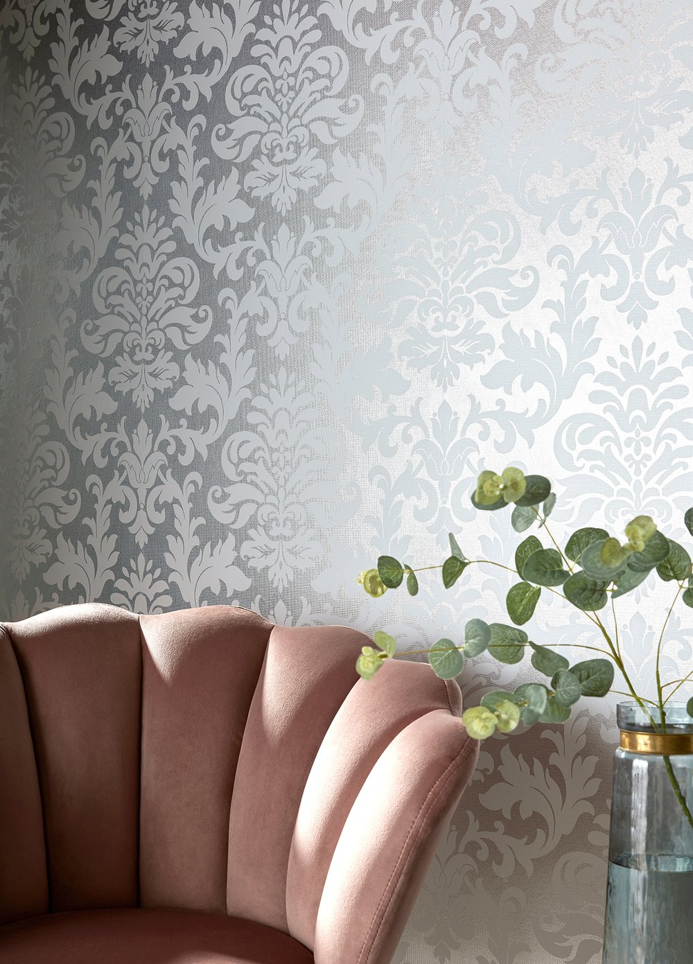 Platina Damask Wallpaper 275765 | Versace Luxury Designer Wallpaper -  Genuine Versace | Home Decor Hull Limited