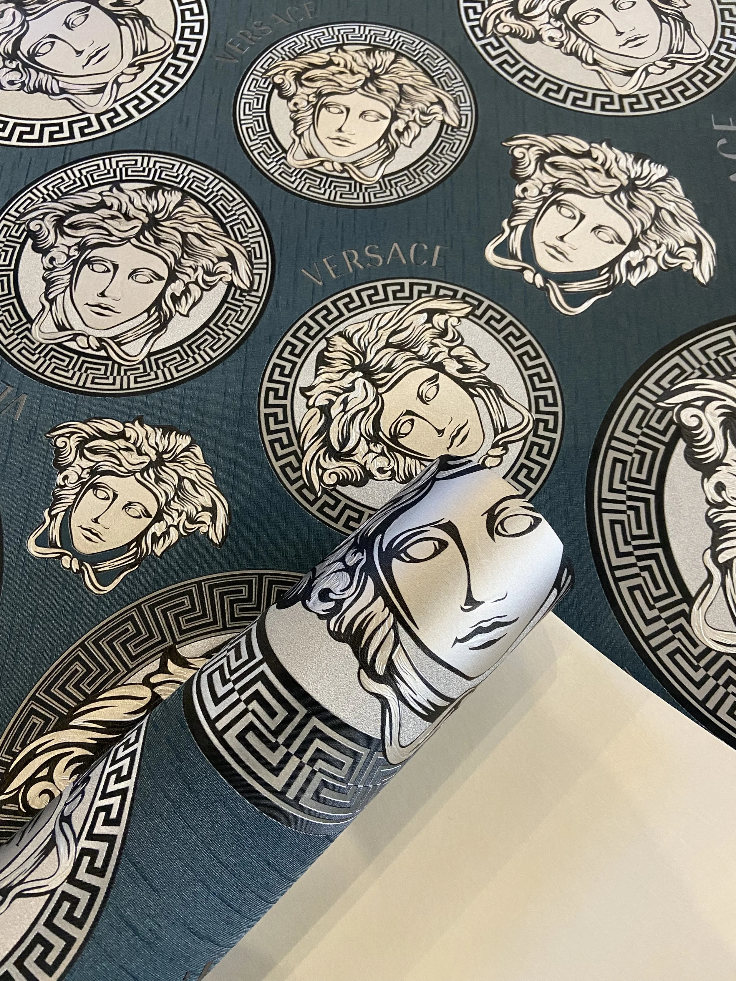 Versace Multicoloured Wallpaper Plates 349011 Home 3 Versace Luxury