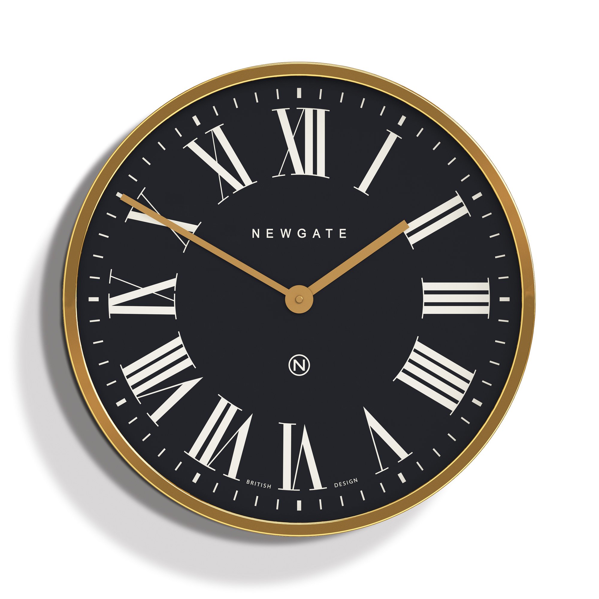 NEWGATE Mr Butler Wall Clock in Brass Home Interiors Clocks