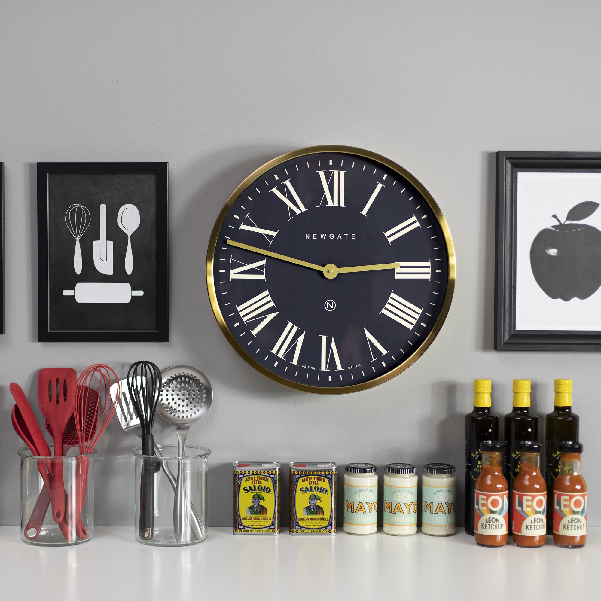 NEWGATE Mr Butler Wall Clock in Brass | Home Interiors - Clocks ...