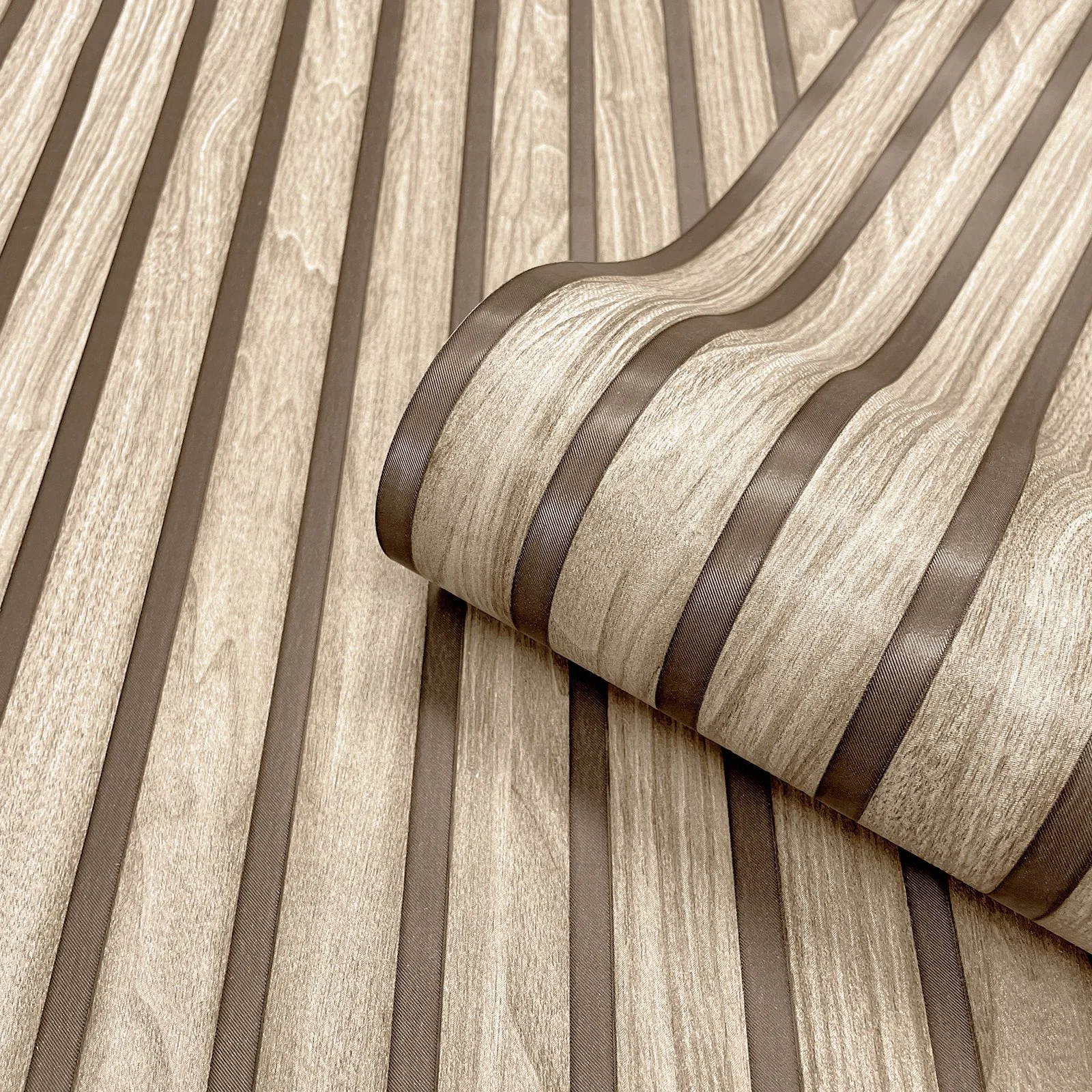 Belgravia Heavyweight Vinyl Wood Slat Wallpaper Light Oak Transform