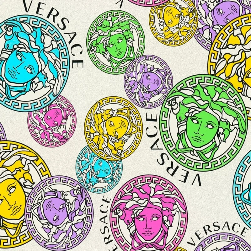 Versace Multicoloured Wallpaper Plates 349011 Home 3 Versace Luxury