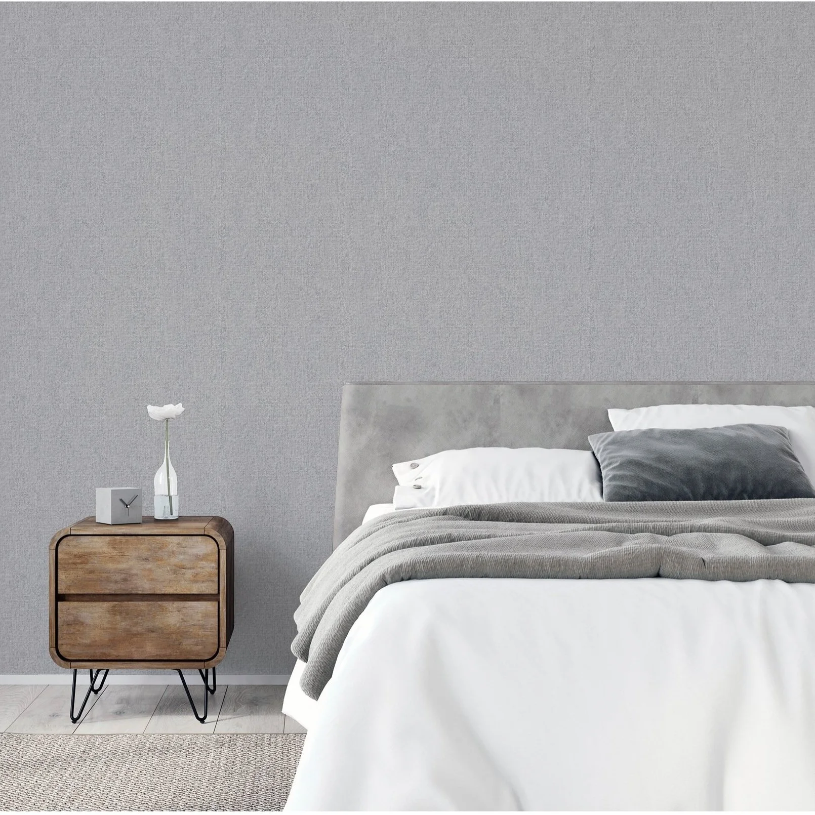 Luxury Plain Grey Wallpaper 299305 Transform Your Space with Stunning