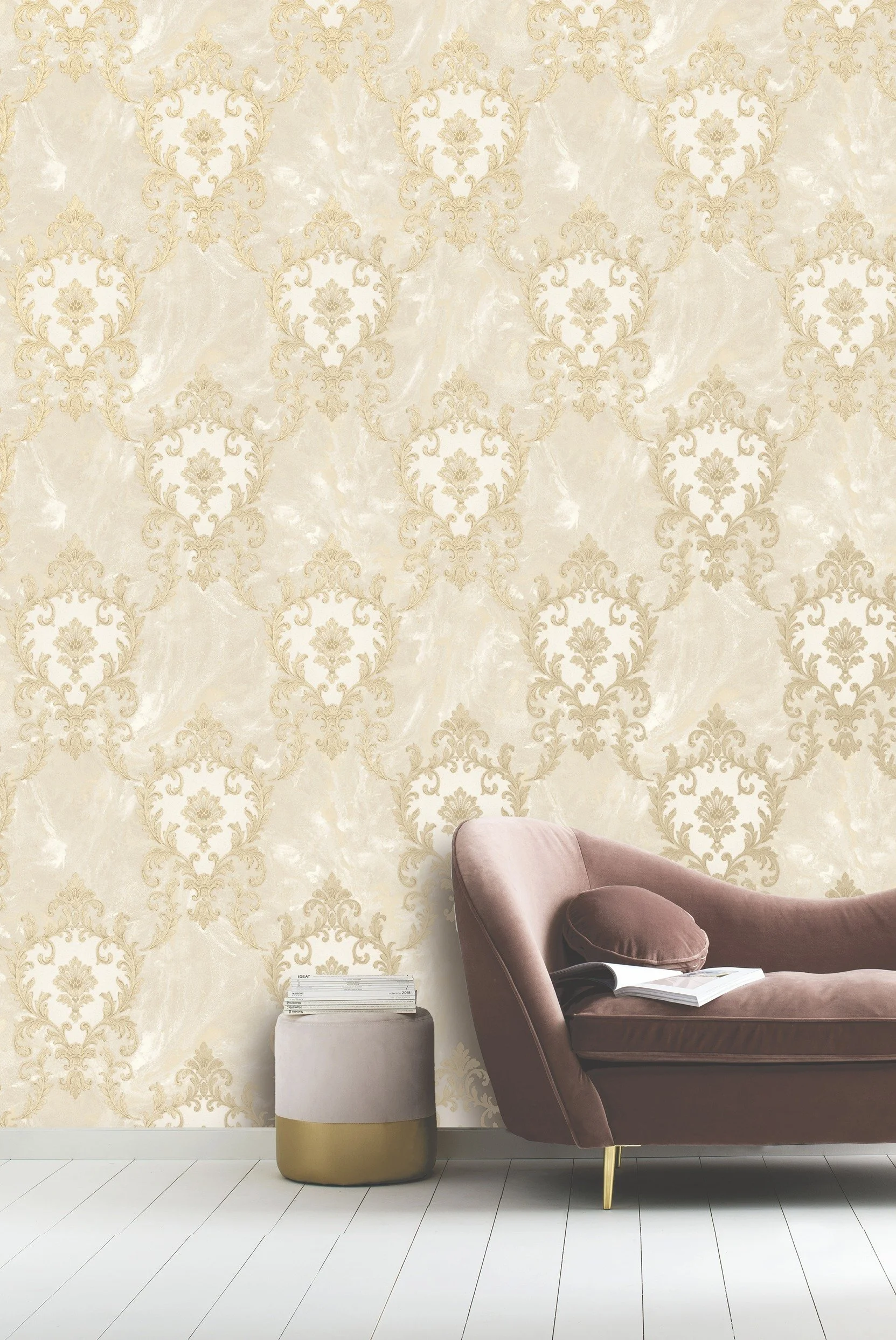 27706 Veneziani Damask Wallpaper Transform Your Space with Stunning