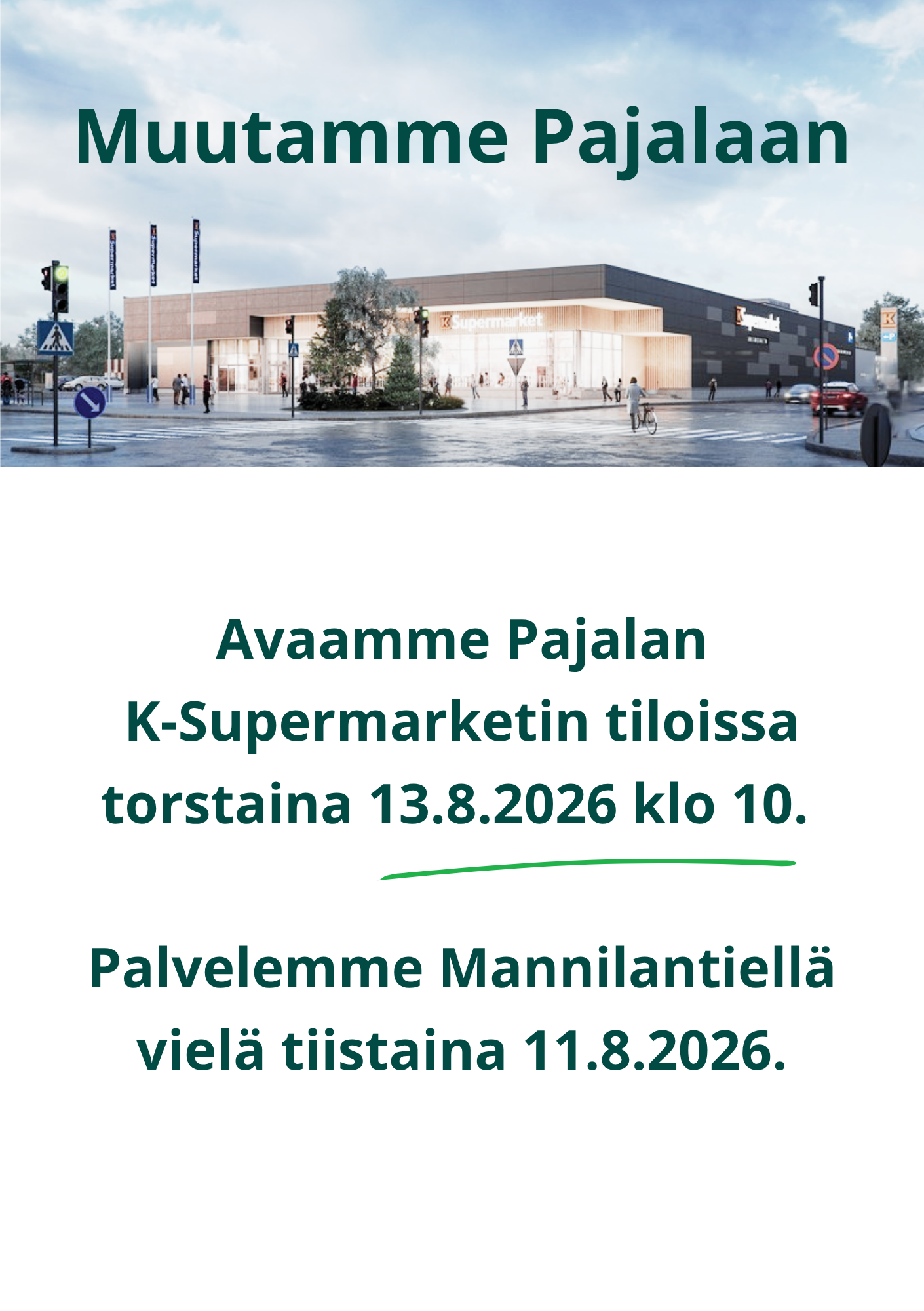 Järvenpään Lähiapteekki avaa uusissa tiloissa Pajalassa 13.8.2026