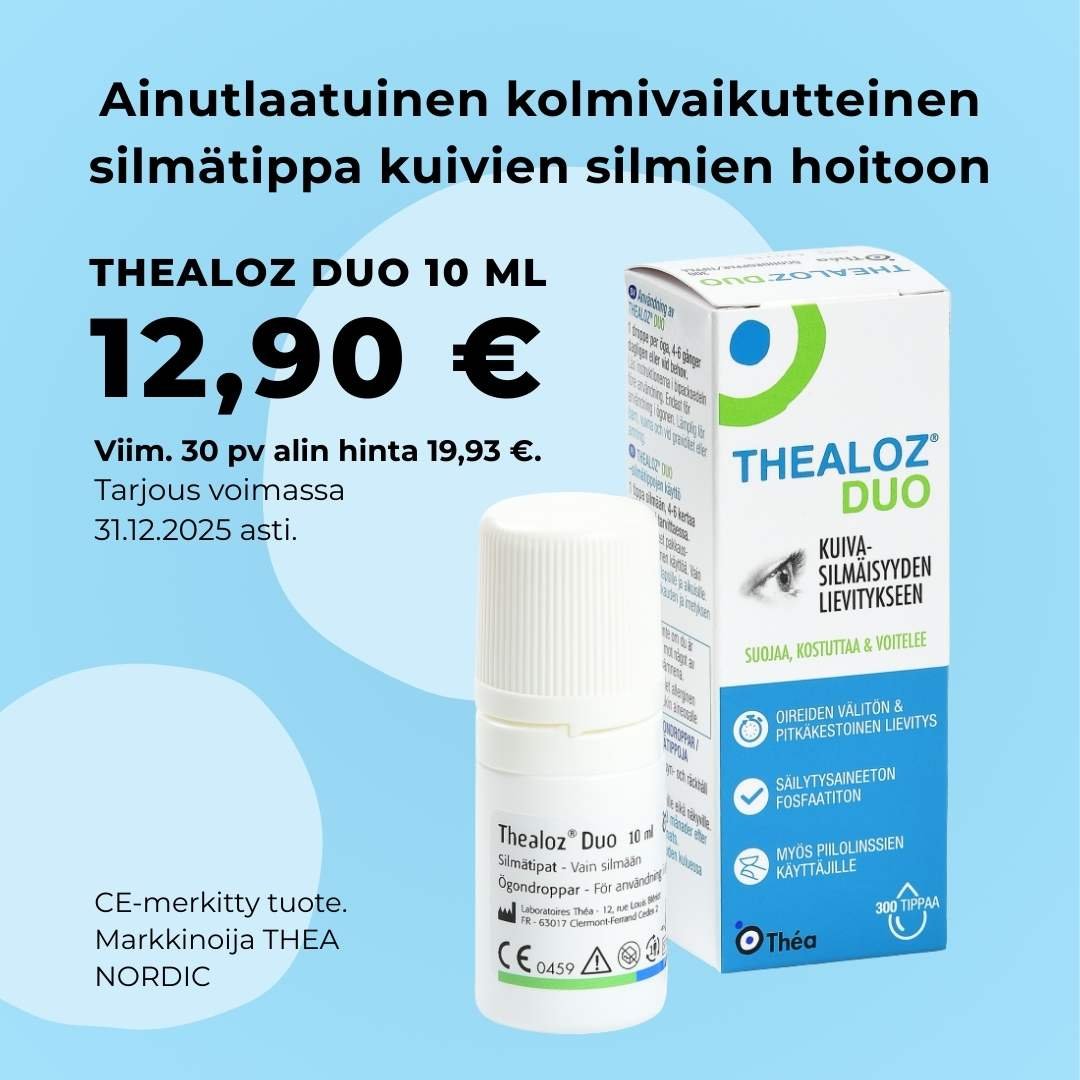 Thealoz Duo 10 ml pakkaus ja tarjous