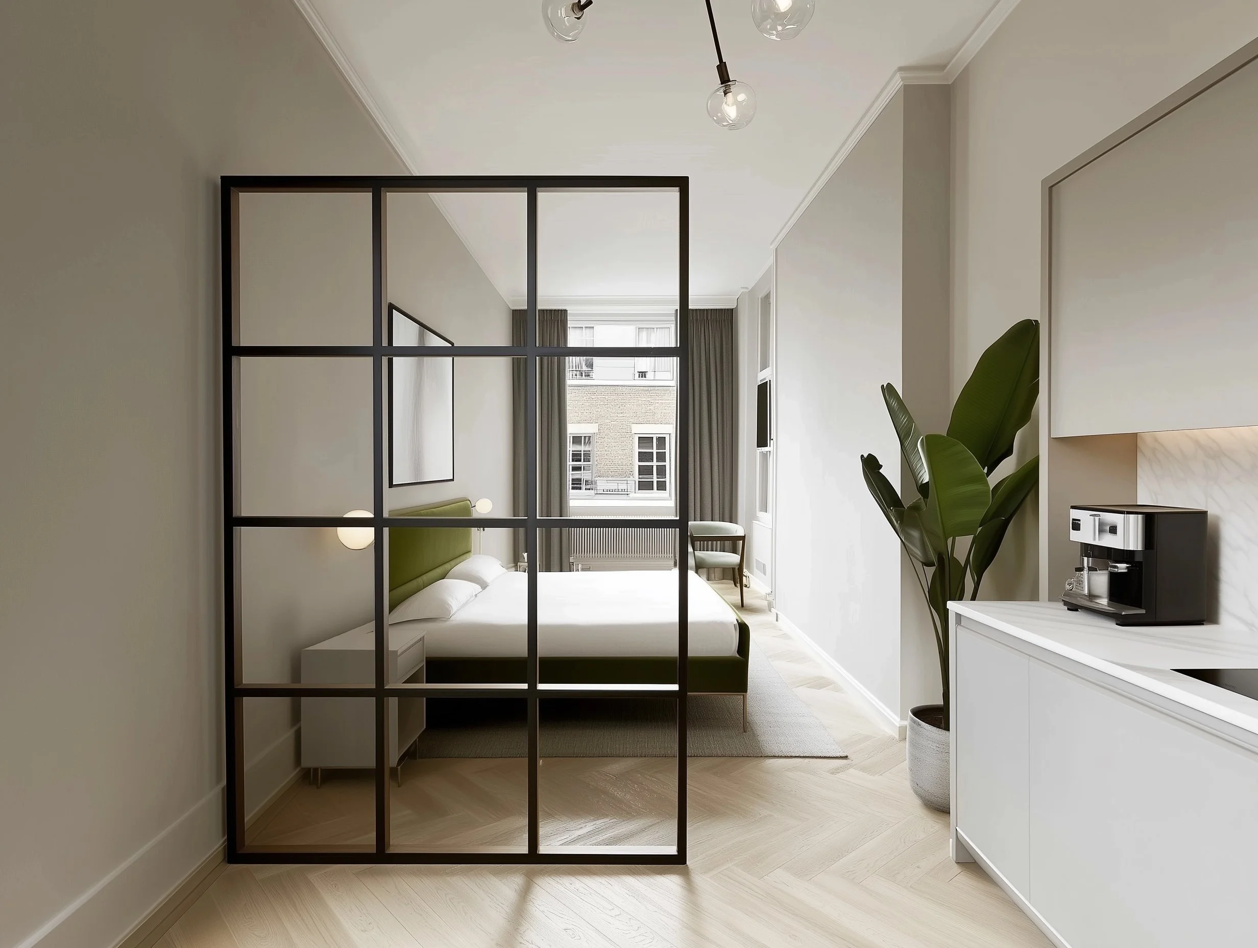 Hotel room internal CGI