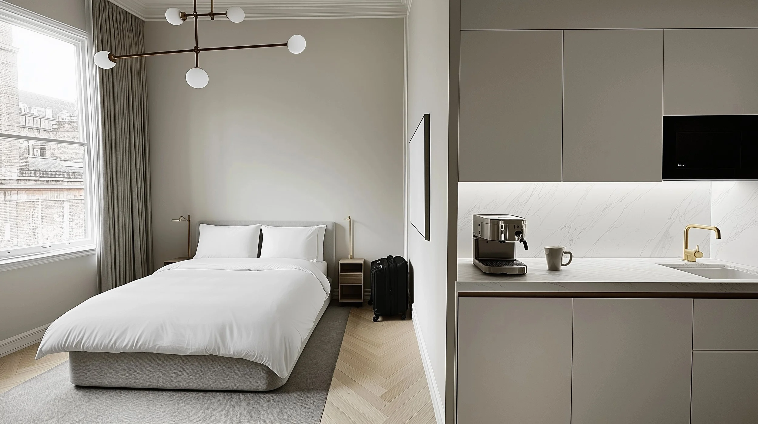 Hotel room internal CGI