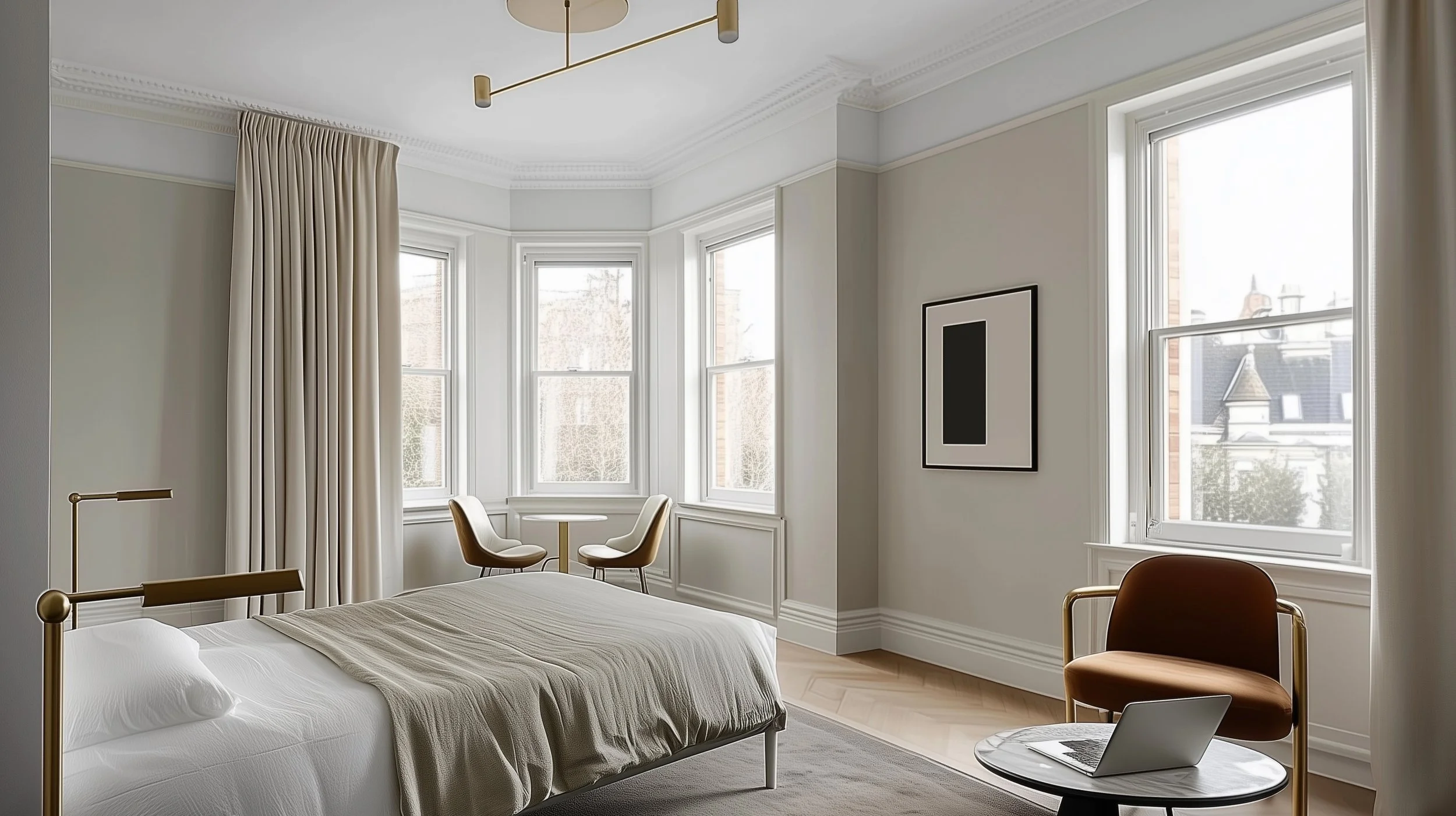 Hotel room internal CGI