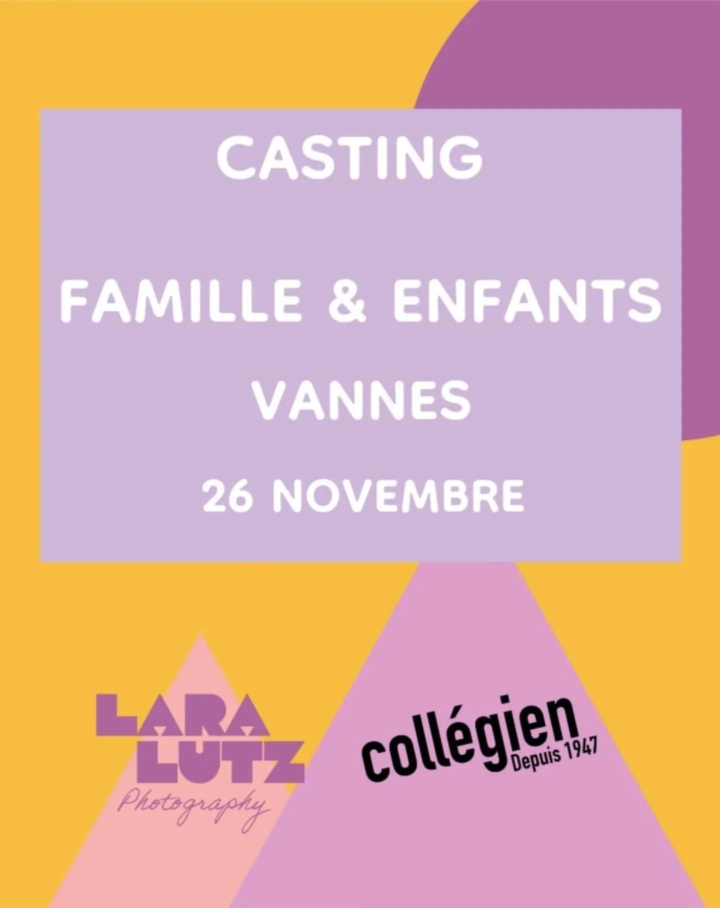 Nouveau shooting avec @collegien_officiel 🤗📸

📍Vannes 
🗓 Le mercredi 26 novembre 

↪️ Nous recherchons une famille ( ou &agrave; composer) pour la collection Chaussons:

Femme pointure 38/39
Homme pointure 44/45
Gar&ccedil;ons pointure 26/27 et 3