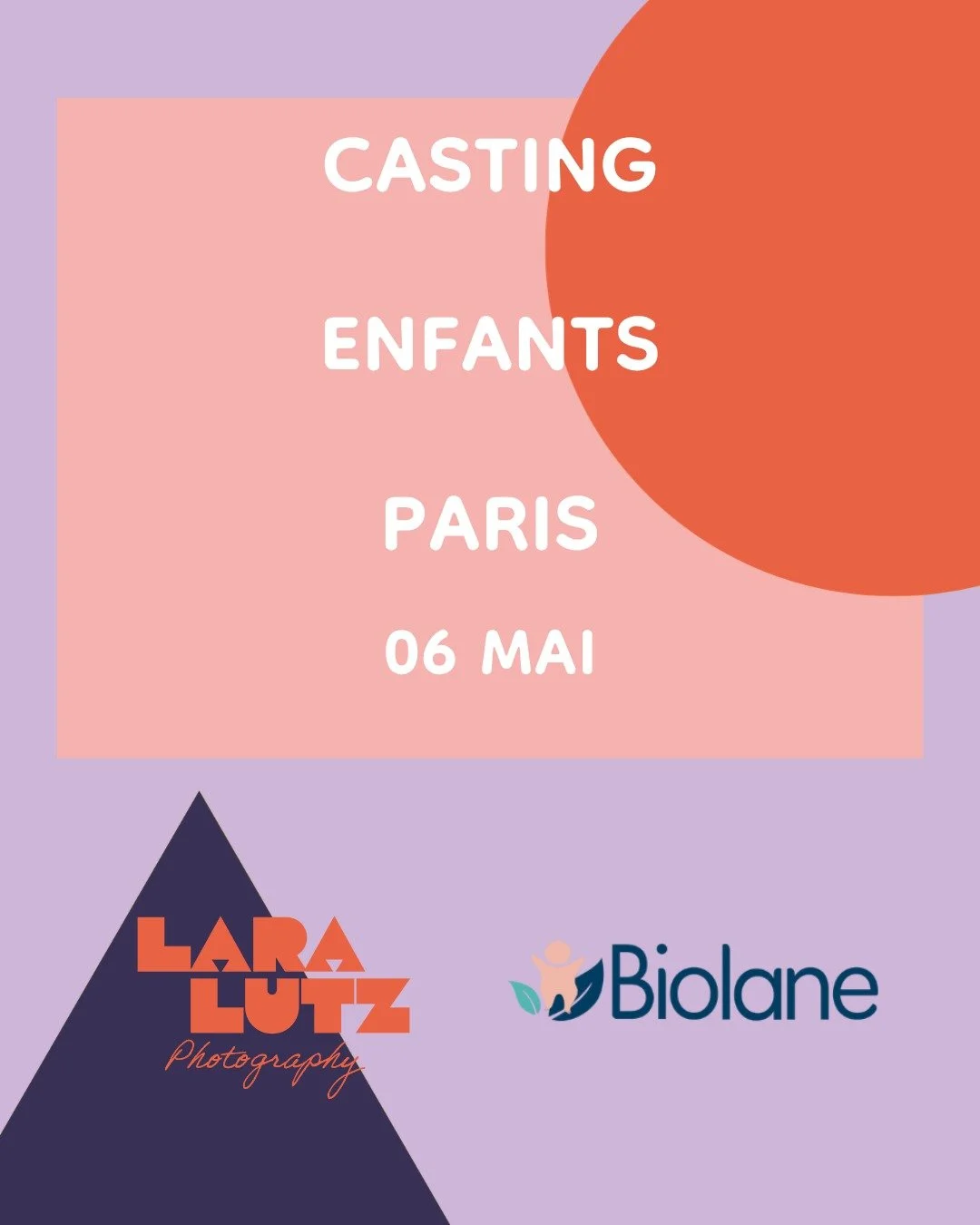 Nous cherchons des familles pour un nouveau shoot avec @biolane ! partagez et profitez des vacances pour remplir vite votre candidature ici https://www.laralutz.com/candidature-casting