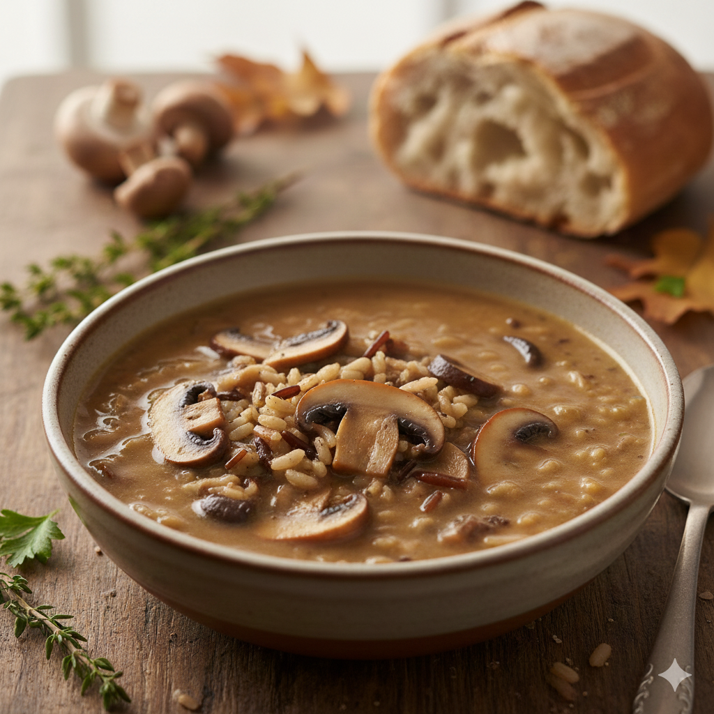 Mushroom & Wild Rice Soup